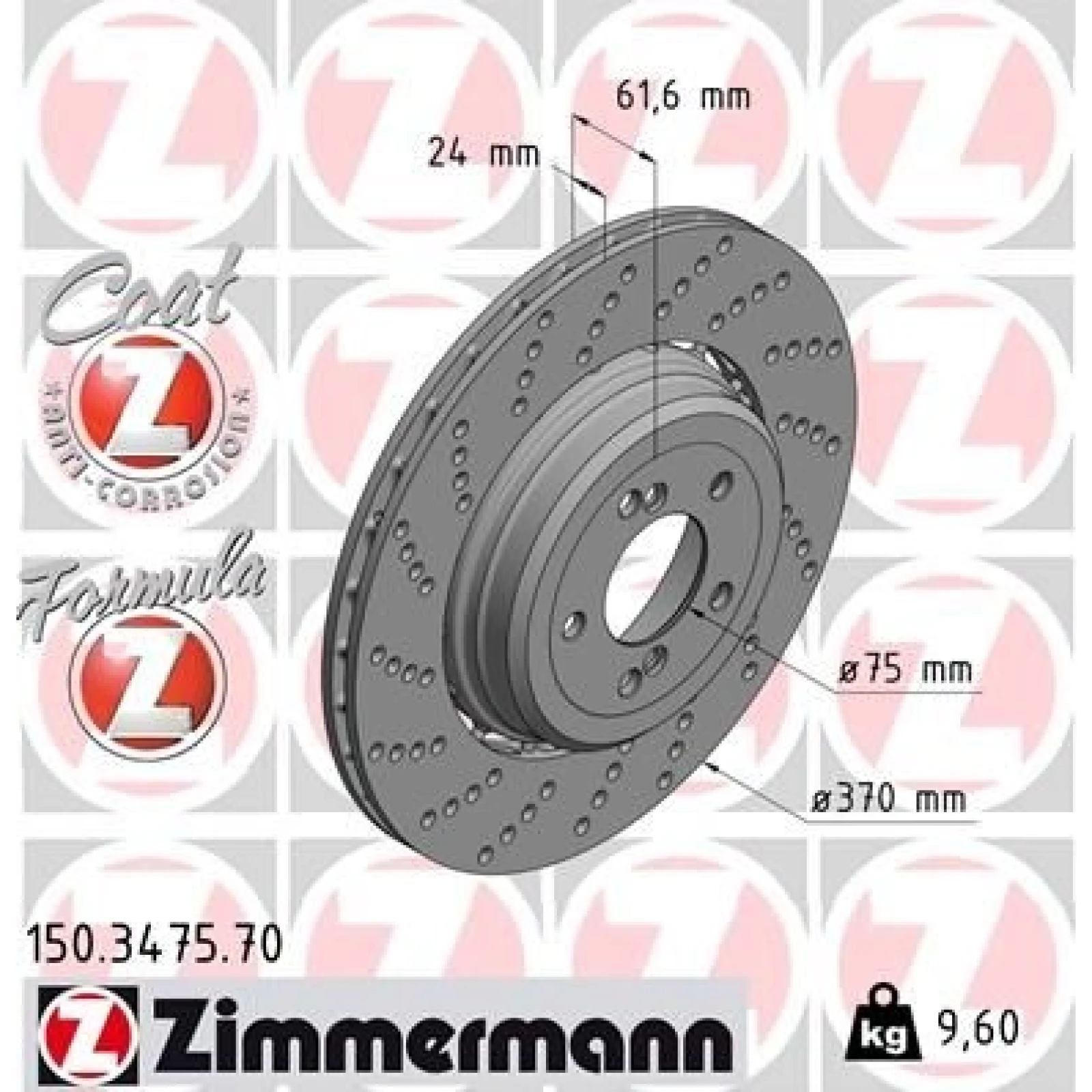 ZIMMERMANN Bremsscheibe 150.3475.70