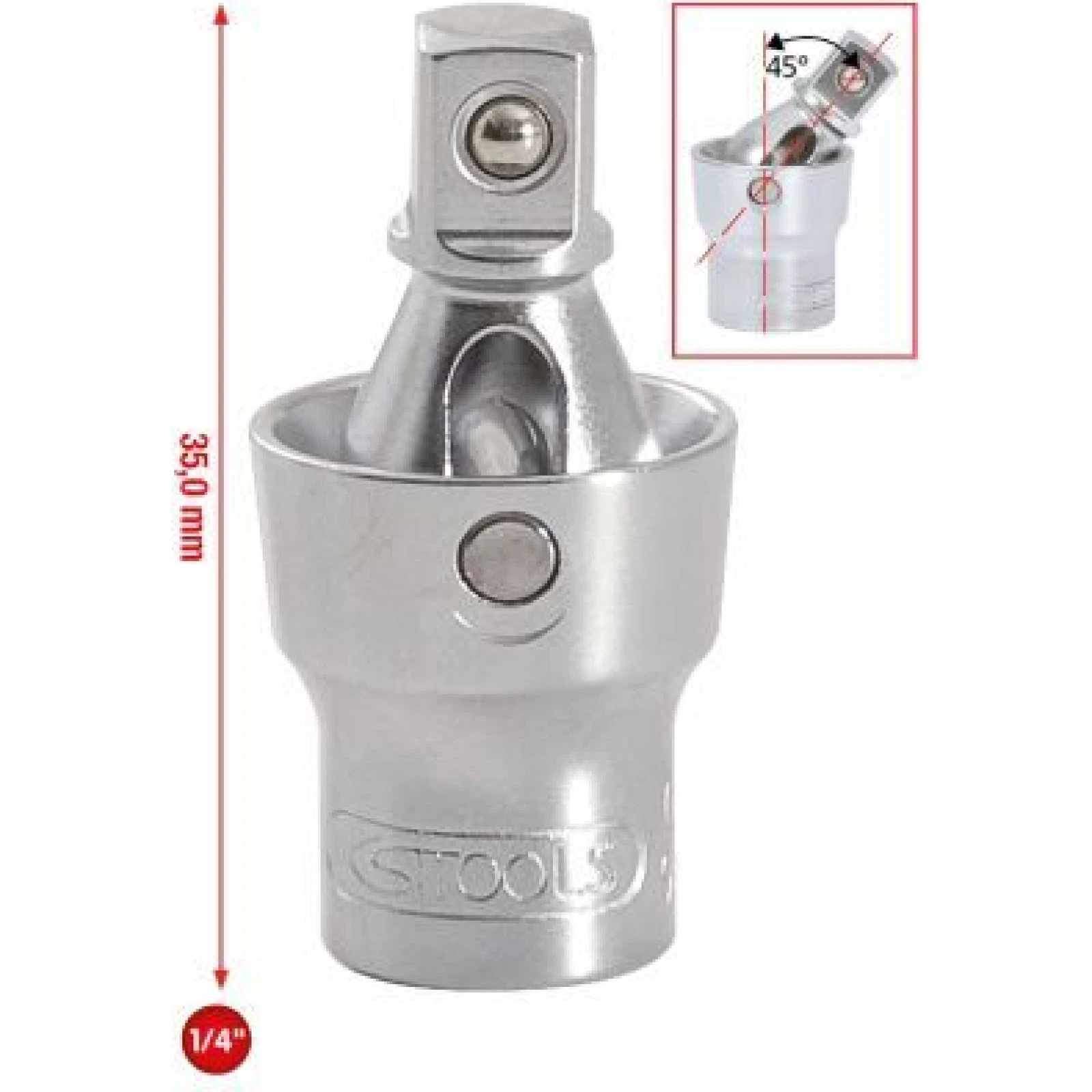 KS TOOLS Power-Kugelgelenk 1/4 917.1450