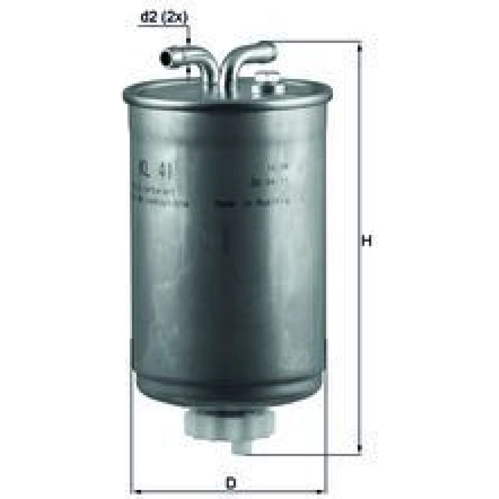 MAHLE Kraftstofffilter KL 41