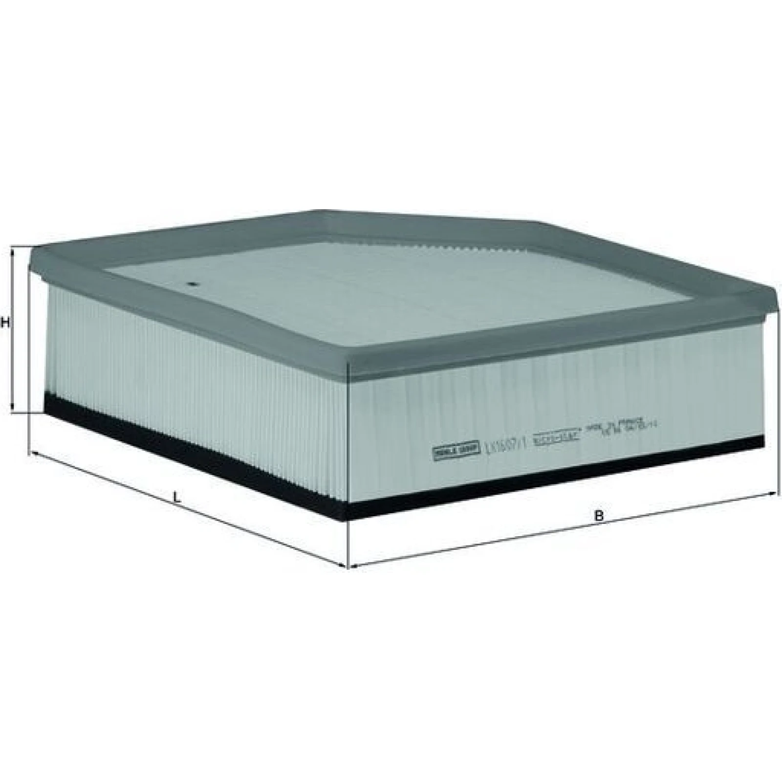 MAHLE Luftfilter LX 1607/1