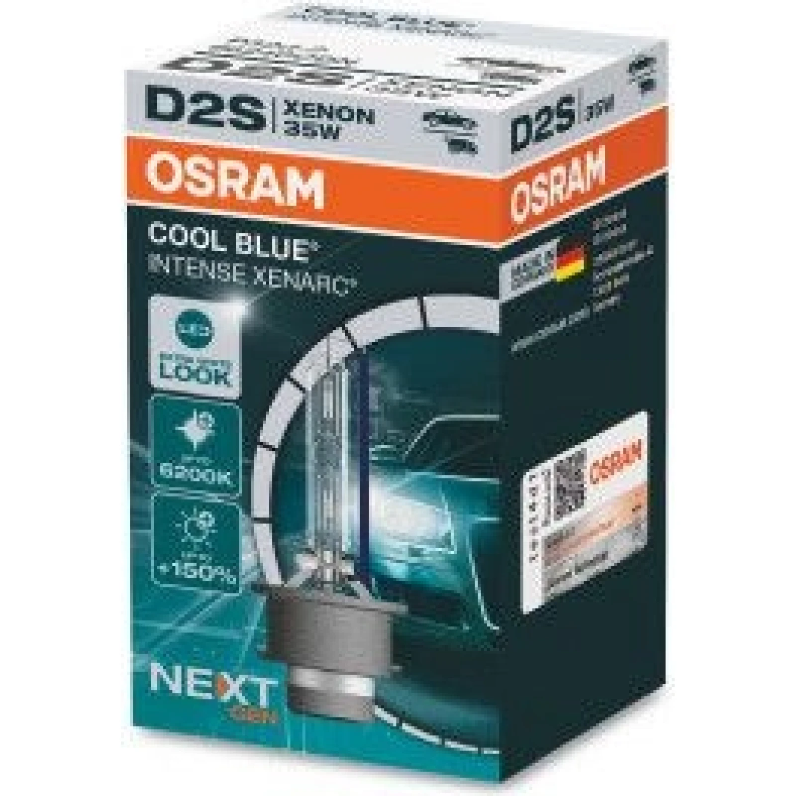 D2S 12V+24V 35W P32d-2 XENARC Cool Blue Intense NextGen. 6200K +150% 1 St. OSRAM 66240CBN