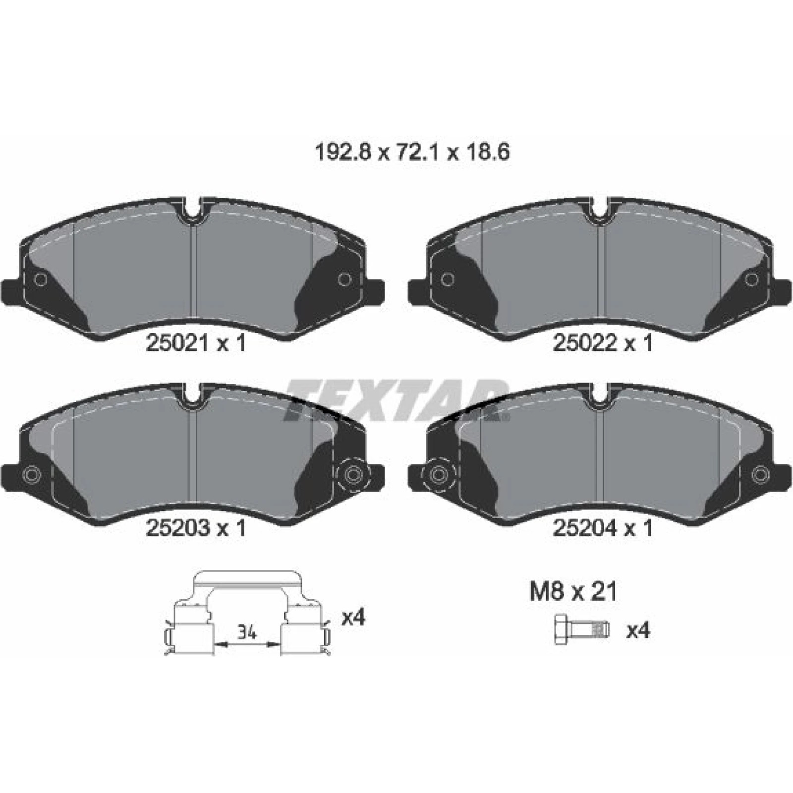 Bremsbelagsatz Land Rover P. Range Rover Sport 09 2502201