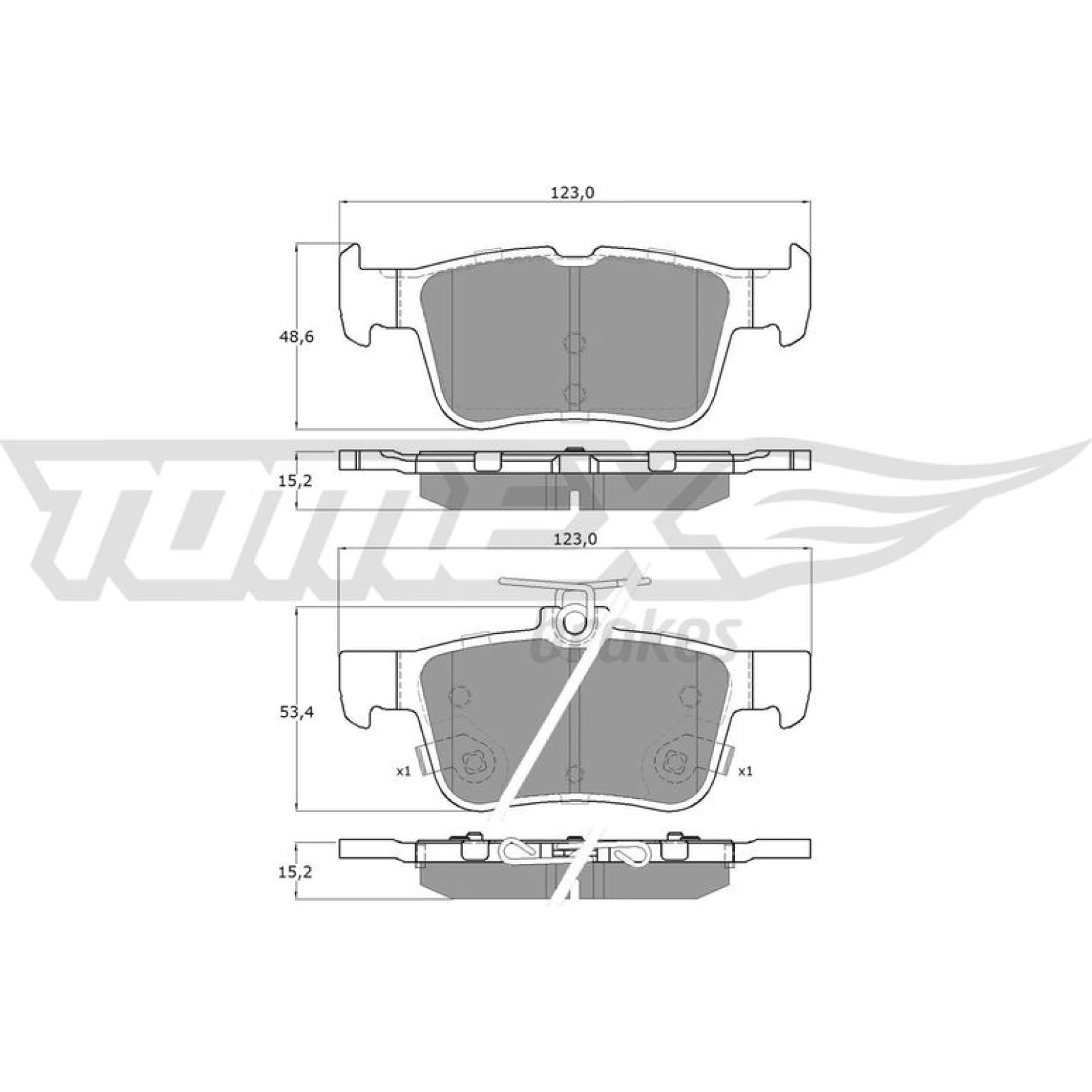 TOMEX brakes Bremsbelagsatz, Scheibenbremse TX 17-76