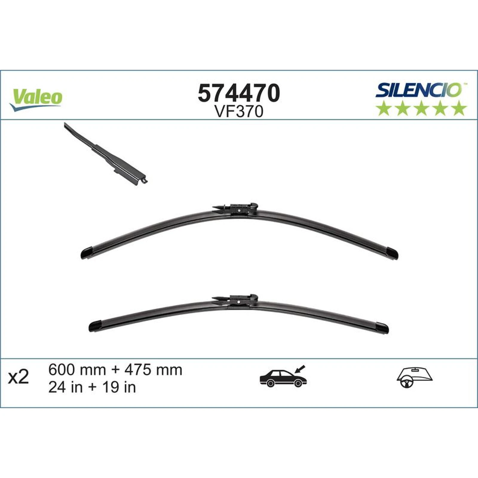 VM370 VALEO Silencio X.TRM Wischer 574470