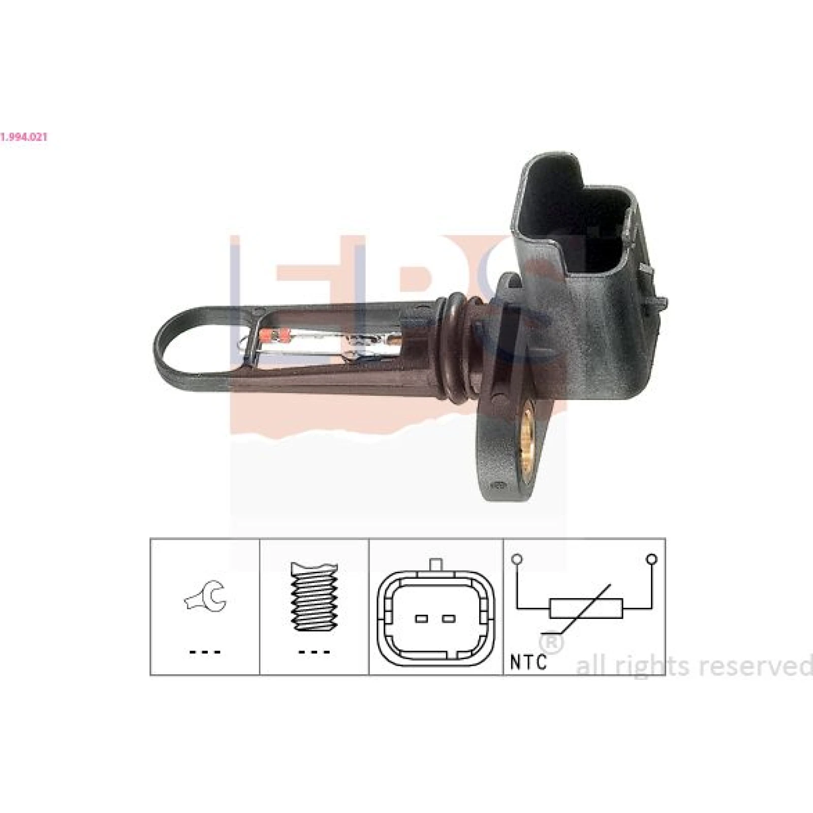 Sensor, Ansauglufttemperatur 1.994.021