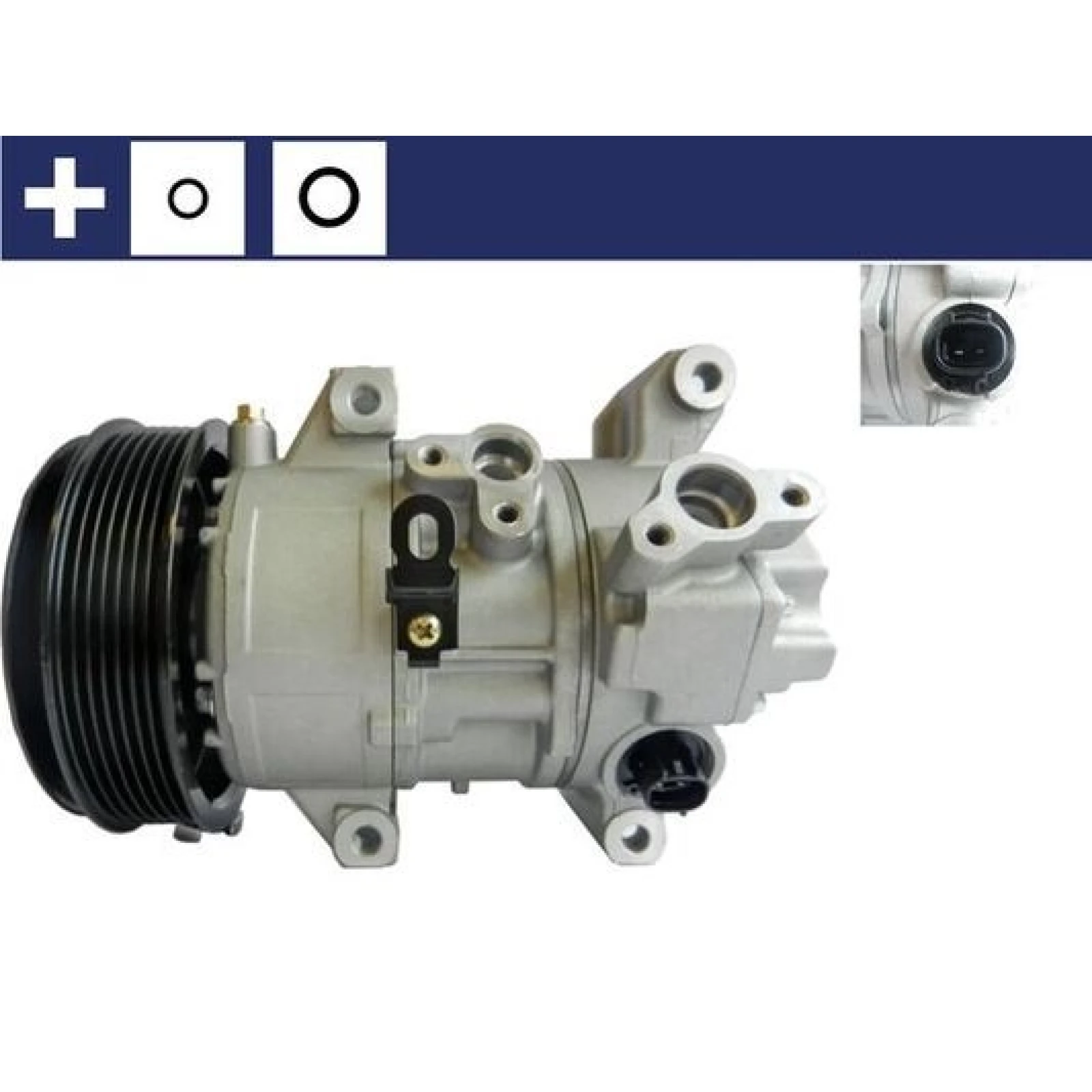 MAHLE Klimakompressor ACP 94 000S, 12 V, 5SL12C, R134a – u. a. für Toyota Avensis Kombi (_T25_), Toyota Avensis (_T25_), Toyota Avensis Stufenheck (