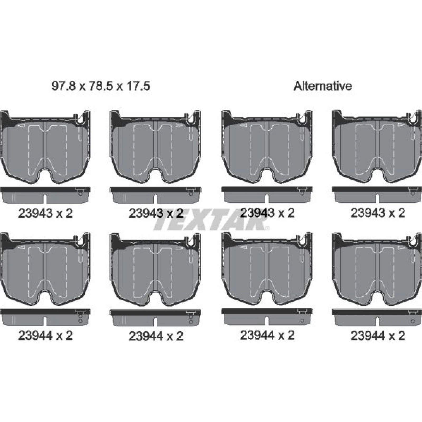 Bremsbelagsatz Db P. W220/R230 01 2394301