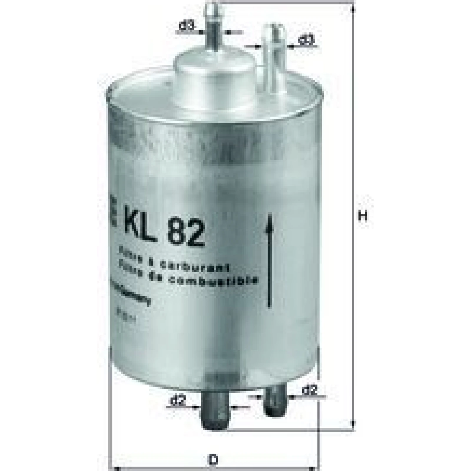 MAHLE Kraftstofffilter KL 82
