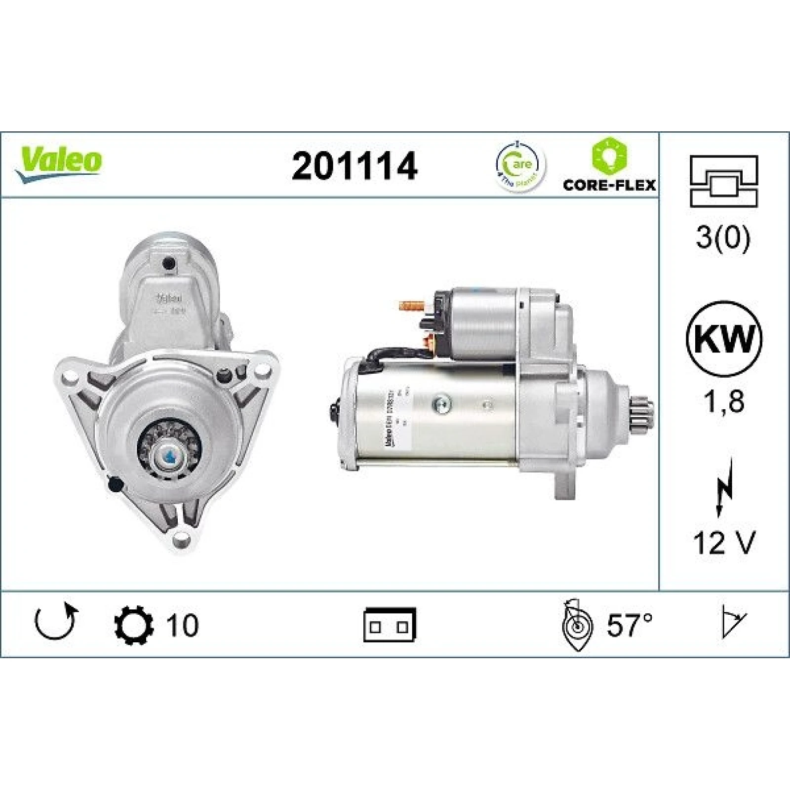 VALEO Anlasser 201114