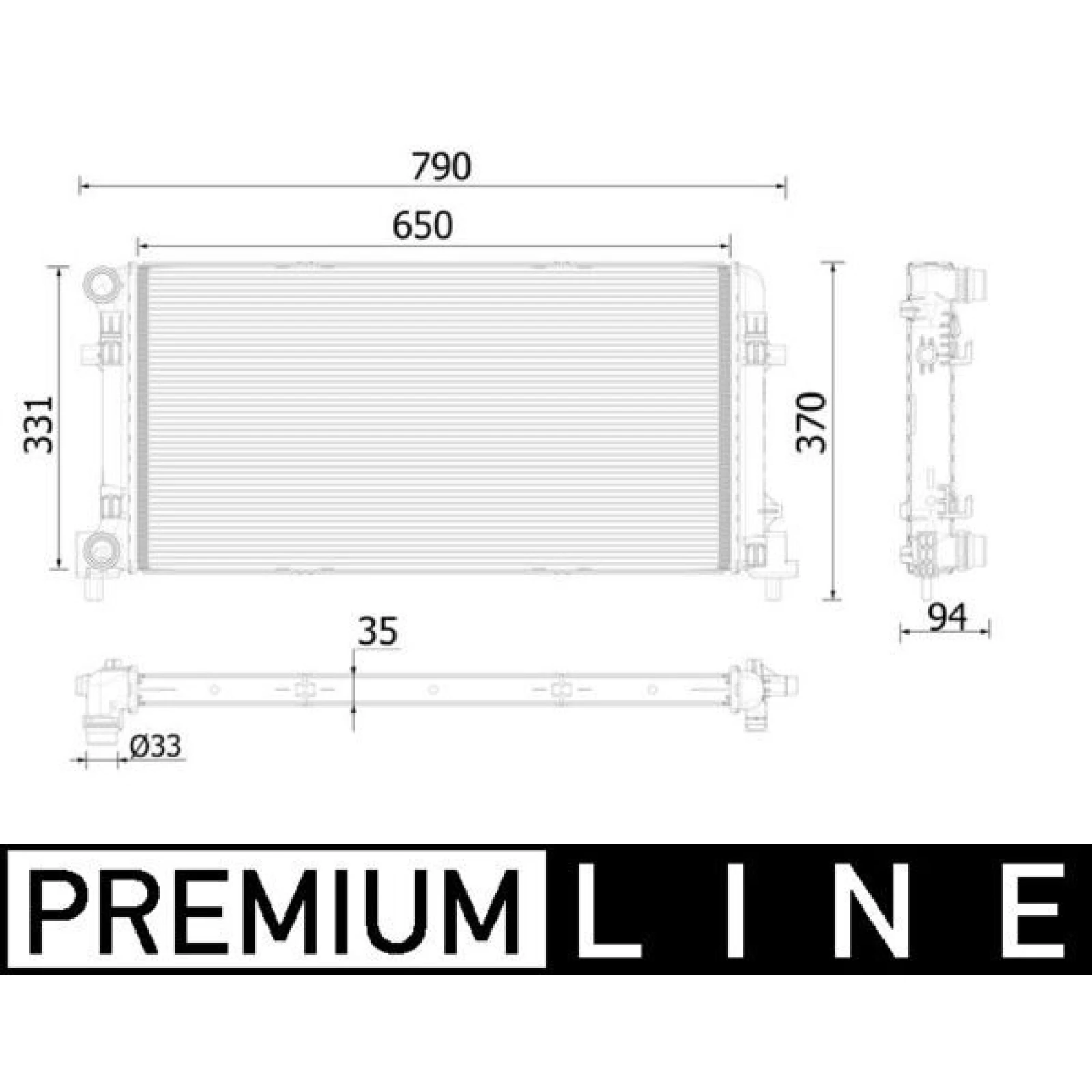 Kühler, Motorkühlung CR 2222 000P