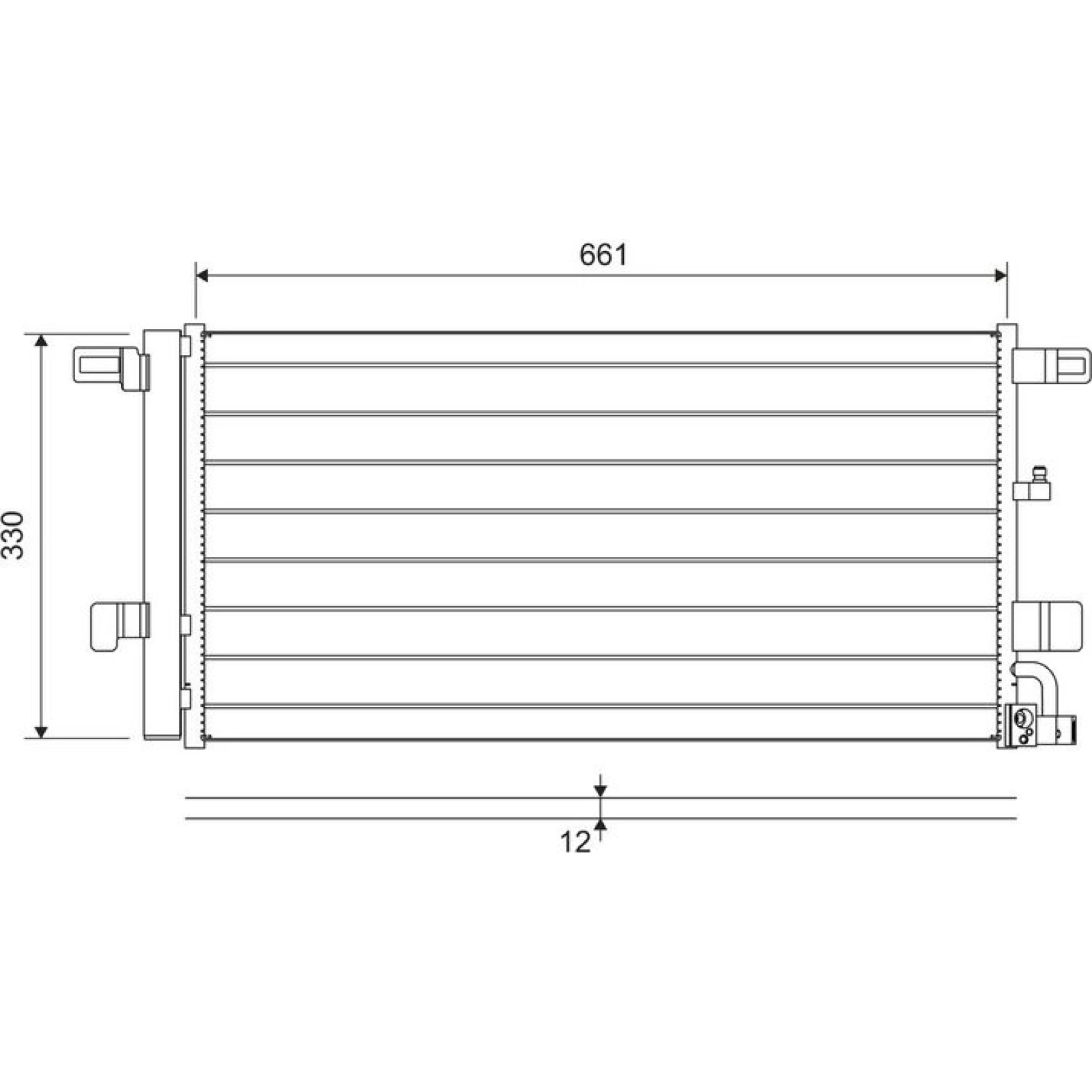 KONDENSATOR, KLIMAANLAGE VAL822650
