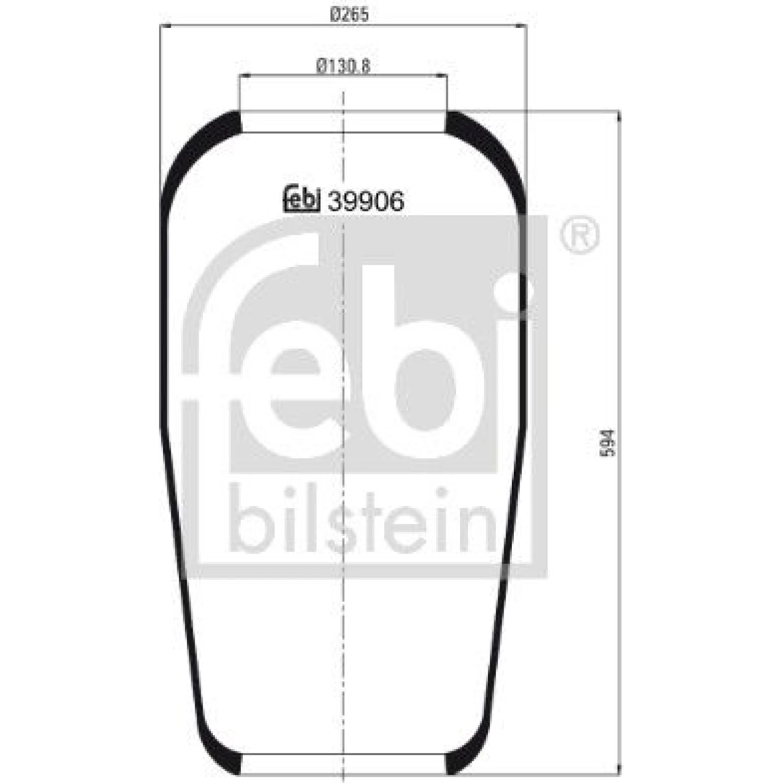 FEBI BILSTEIN Luftfeder 39906