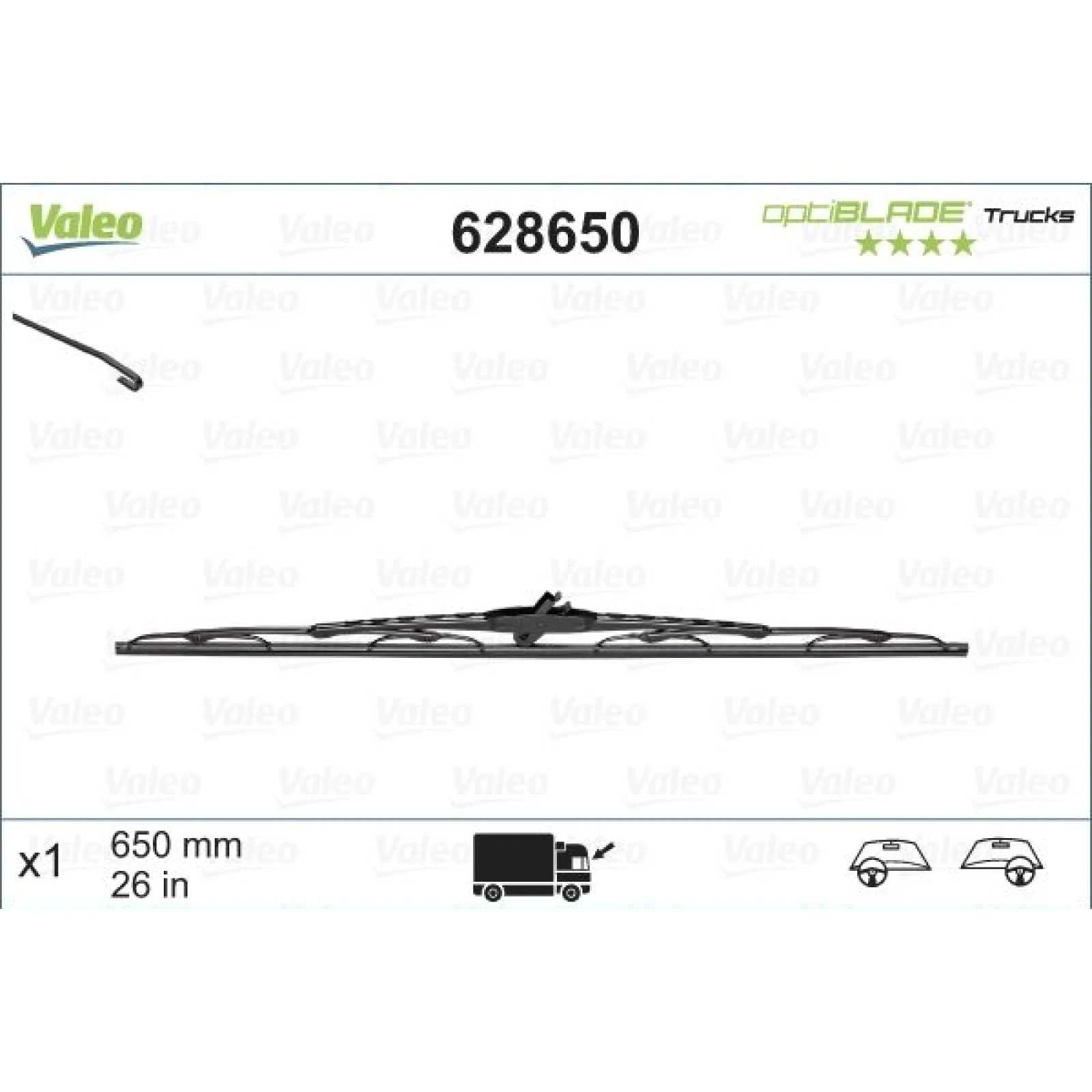 Valeo Scheibenwischer 628650