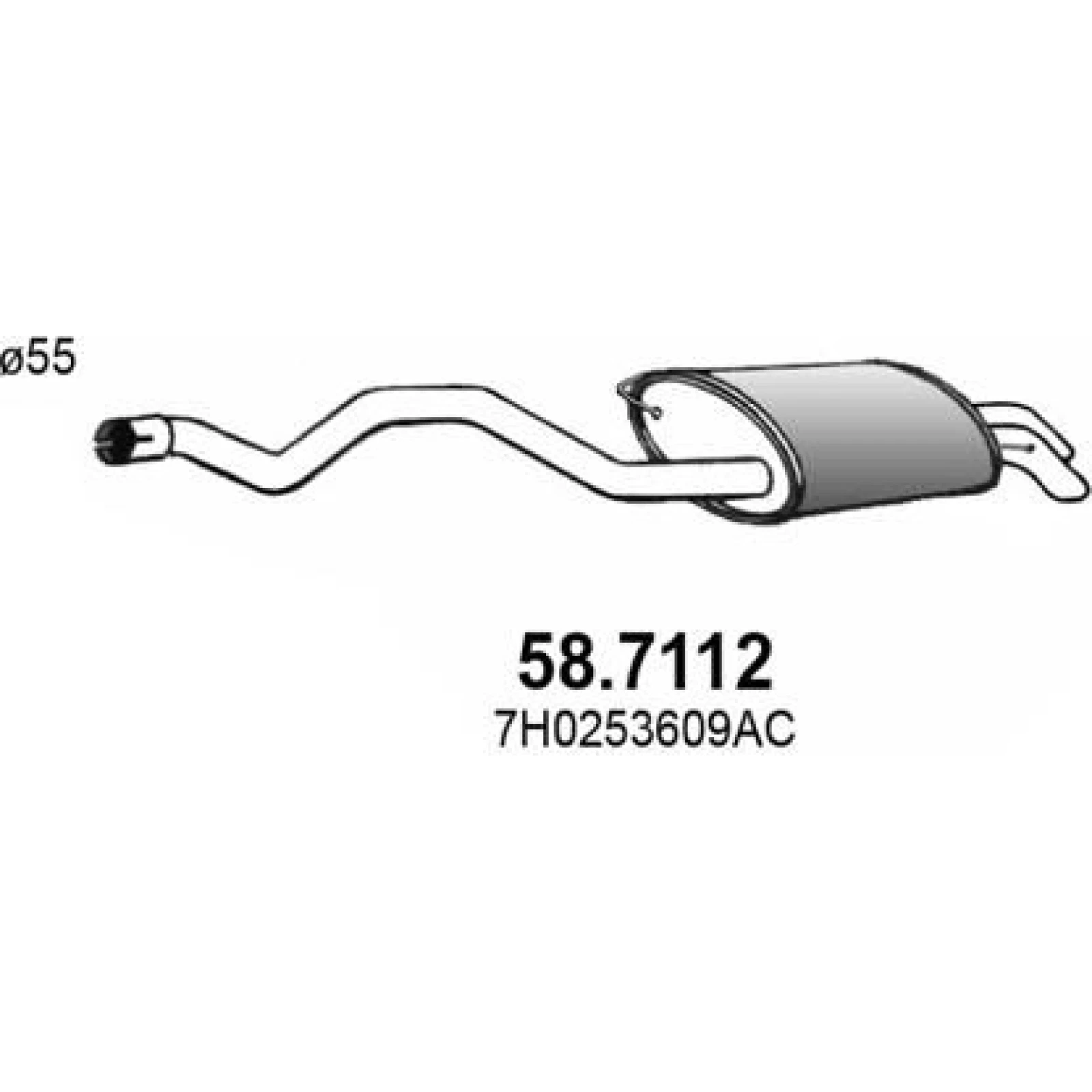 Endschalldämpfer 58.7112