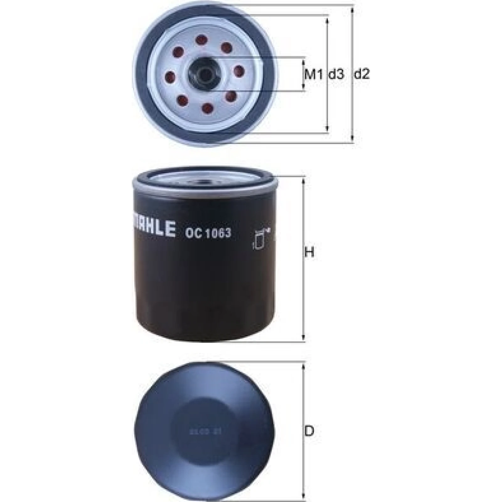 MAHLE Ölfilter OC 1063