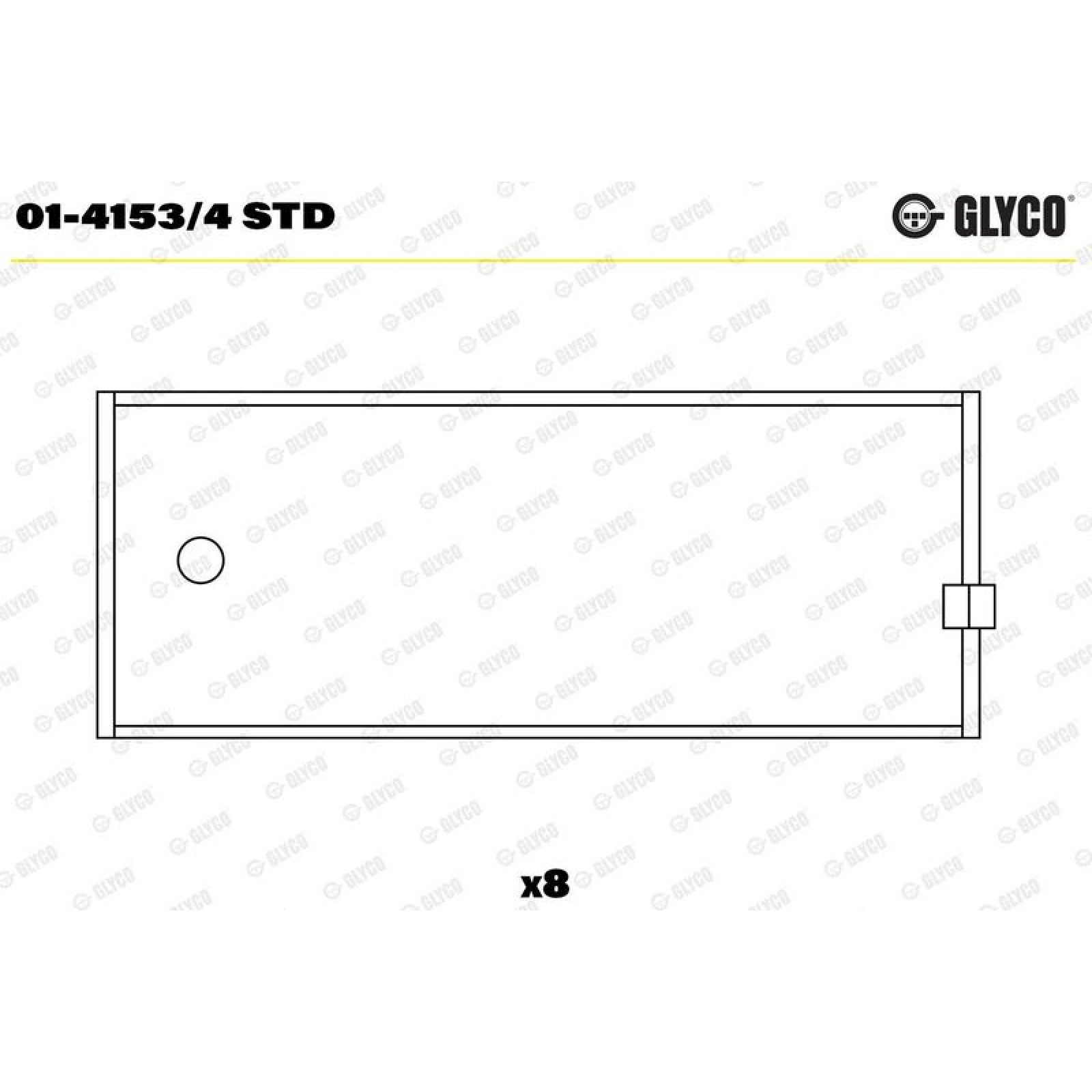 GLYCO Pleuellager 01-4153/4 STD