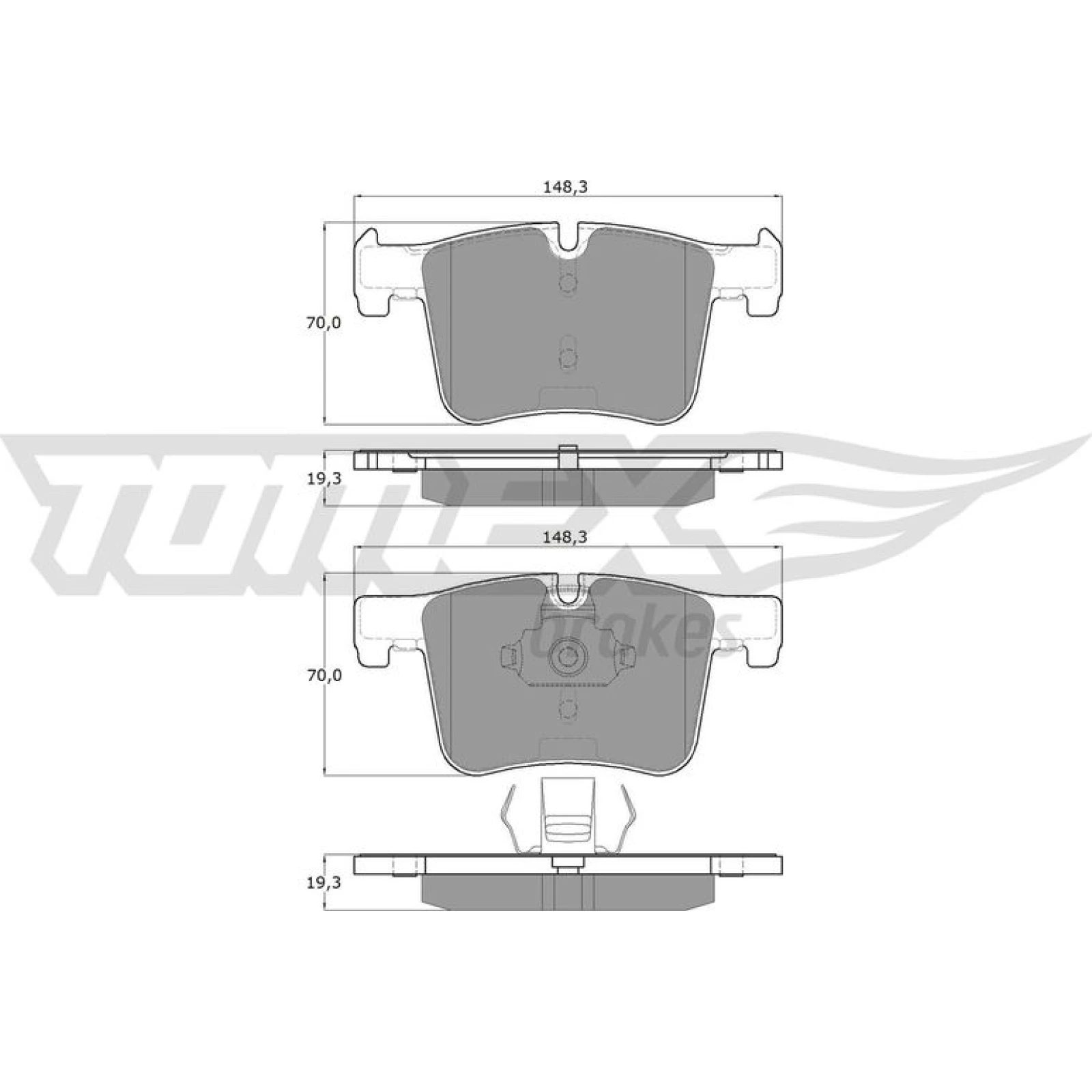 TOMEX brakes Bremsbelagsatz, Scheibenbremse TX 16-85
