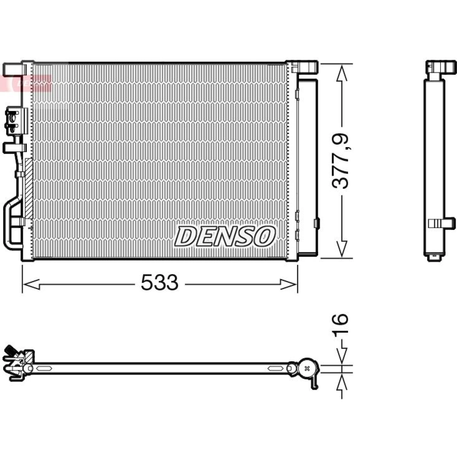 DENSO Kondensator, Klimaanlage DCN41018