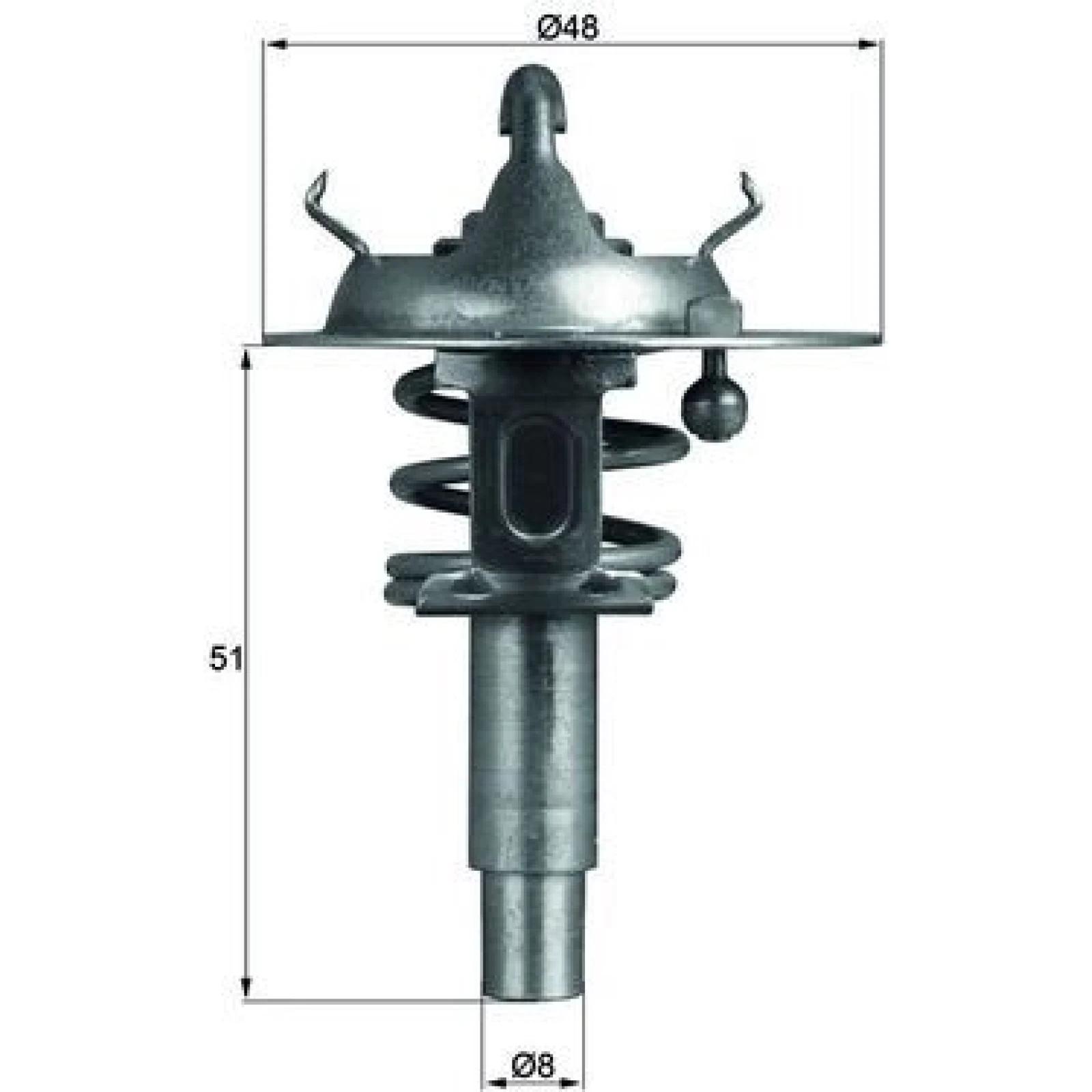 Thermostateinsatz mit Dichtung TX 106 90D
