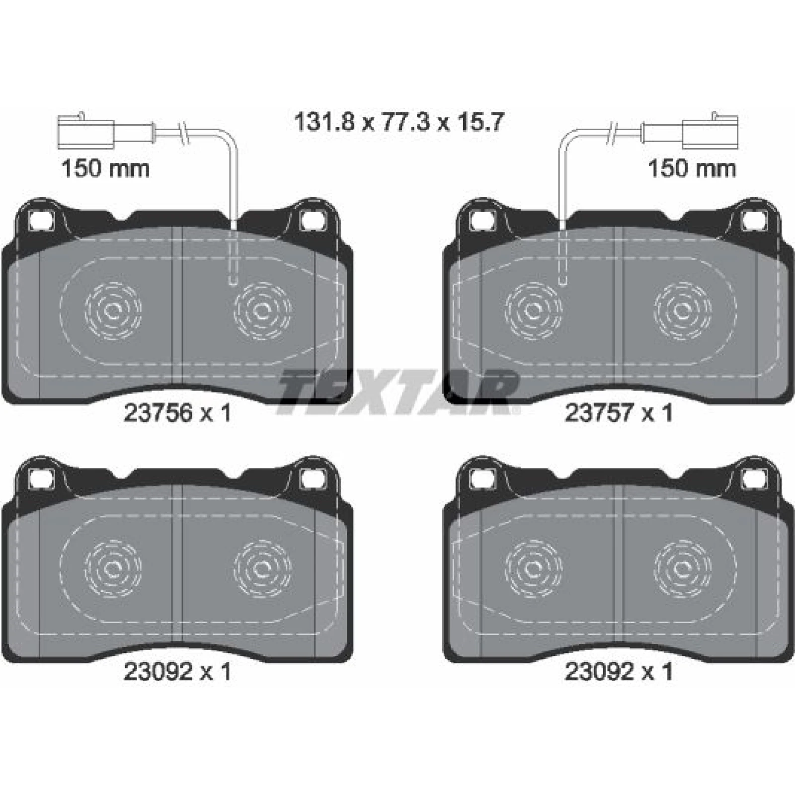 Bremsbelagsatz Alfa P. Giulietta 10- 1.4-1.8Tbi 2375601