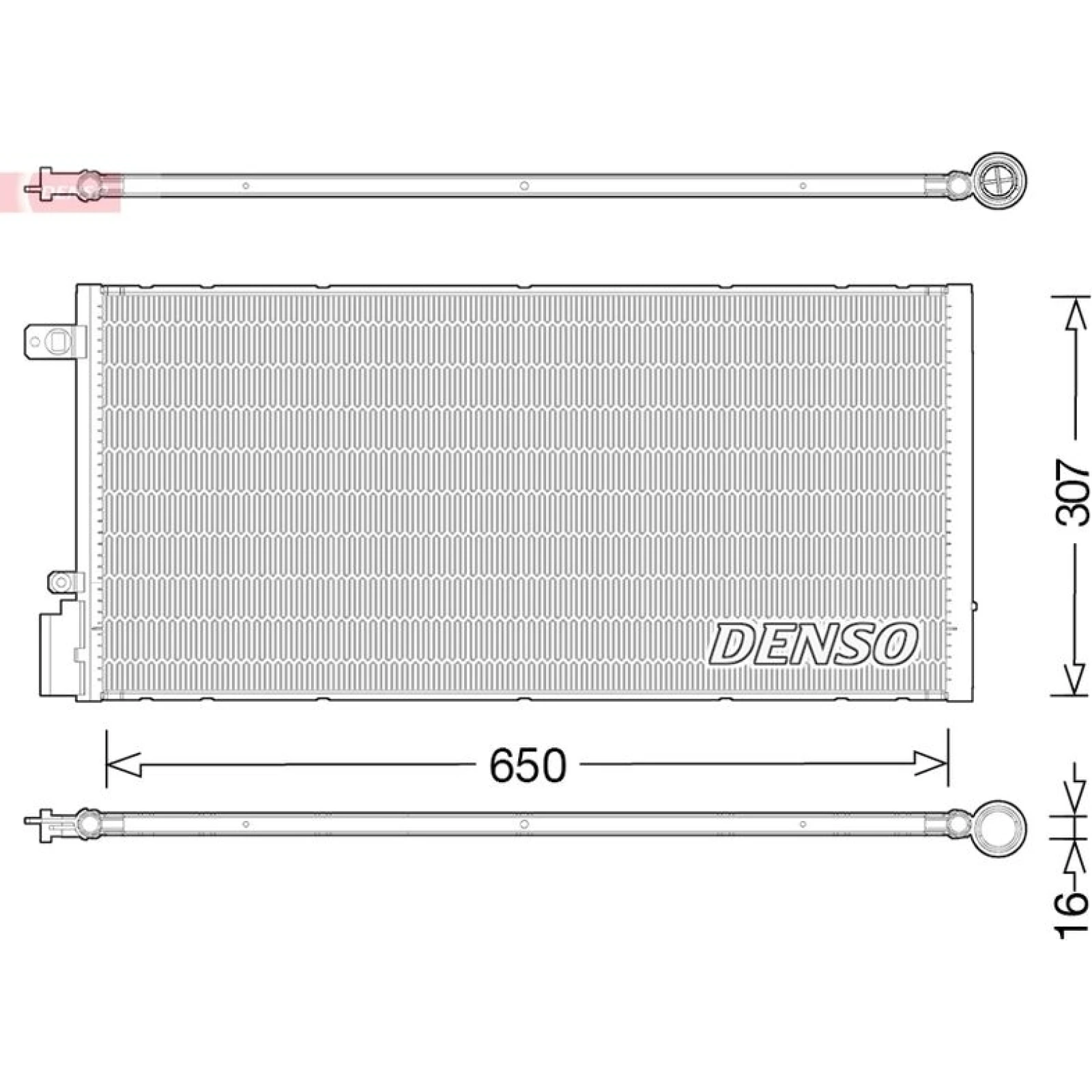 DENSO Klimaanlagenkühler DCN15005