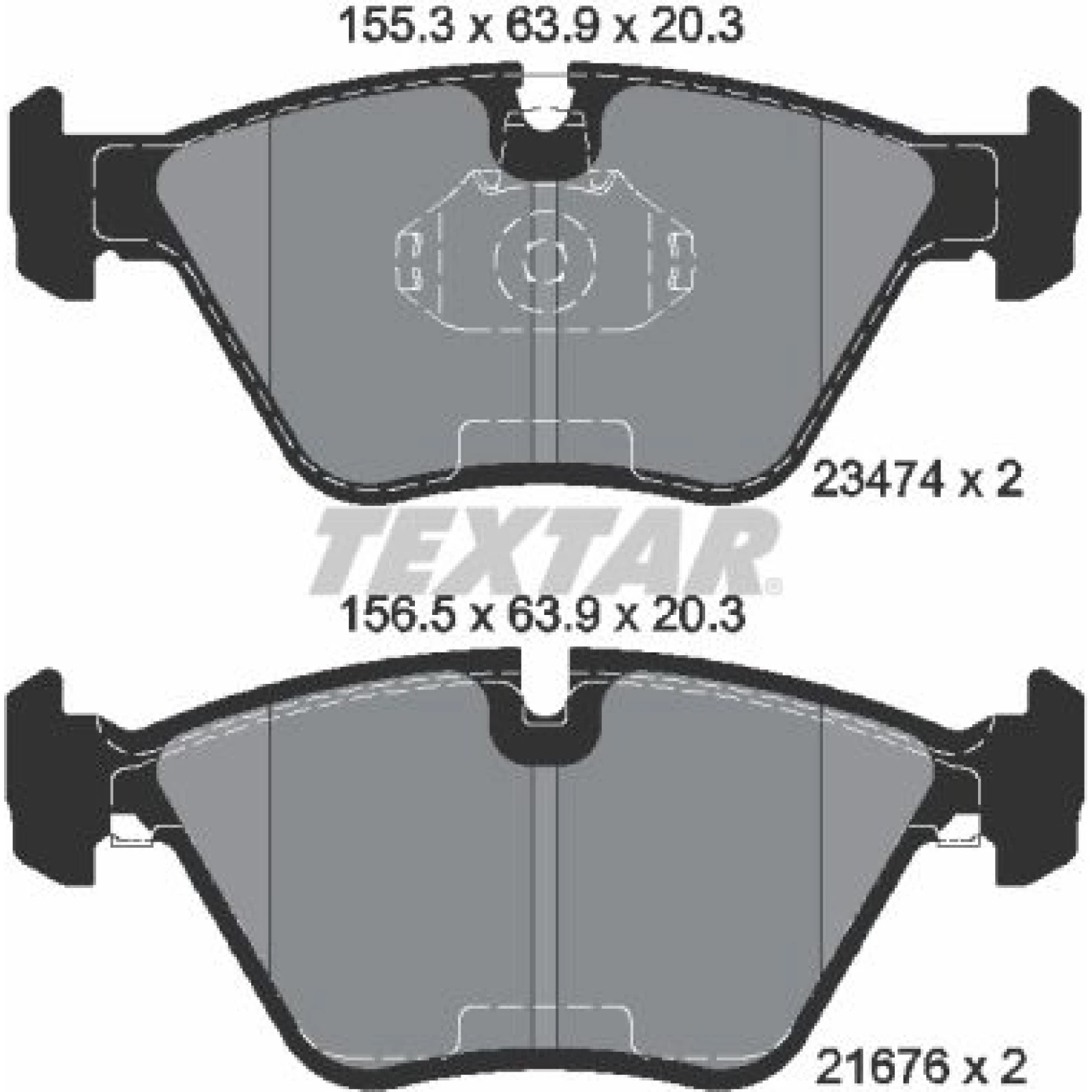 Bremsbelagsatz Bmw S. E34/E36/E46 M3/M5 2347402