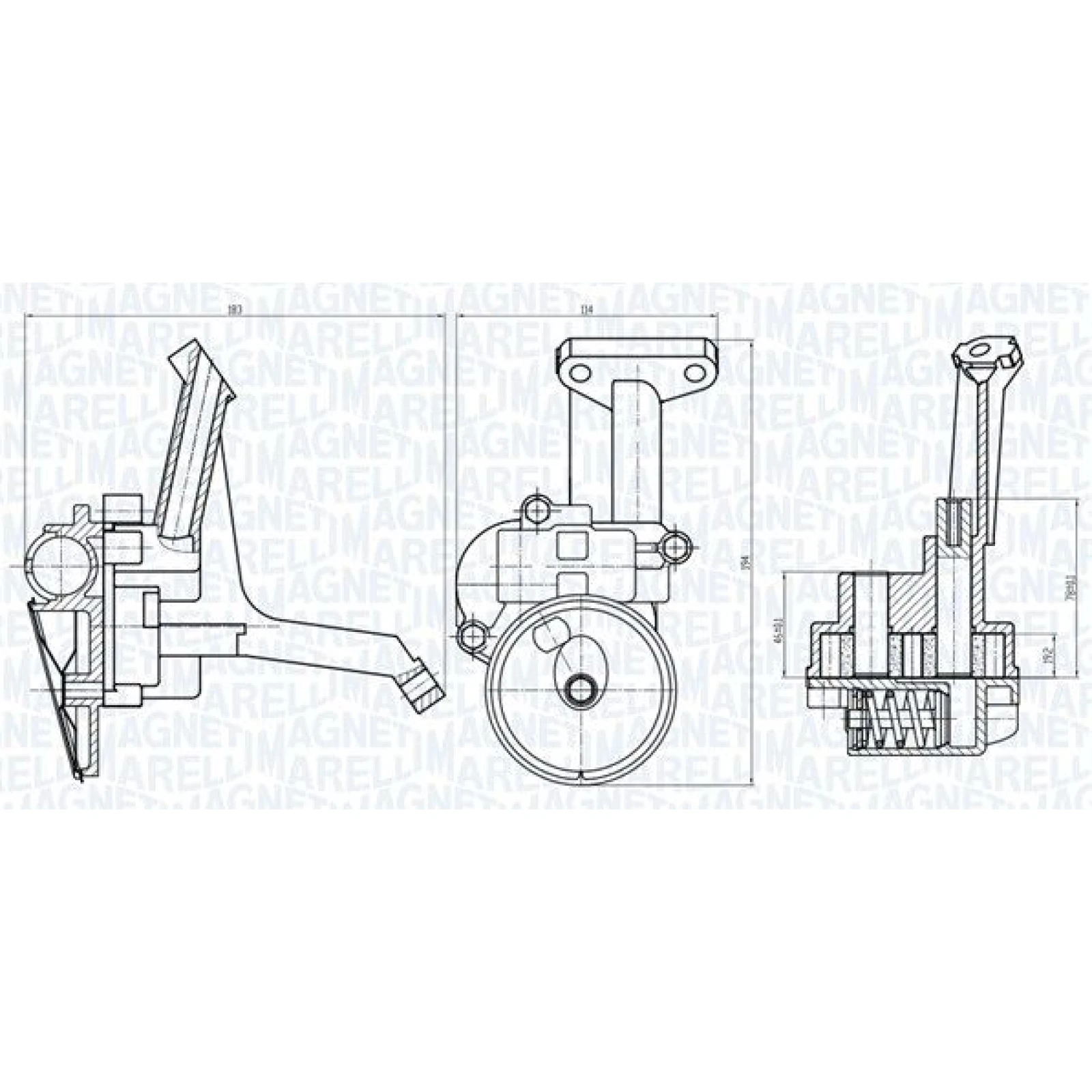 MAGNETI MARELLI Ölpumpe 351516000105
