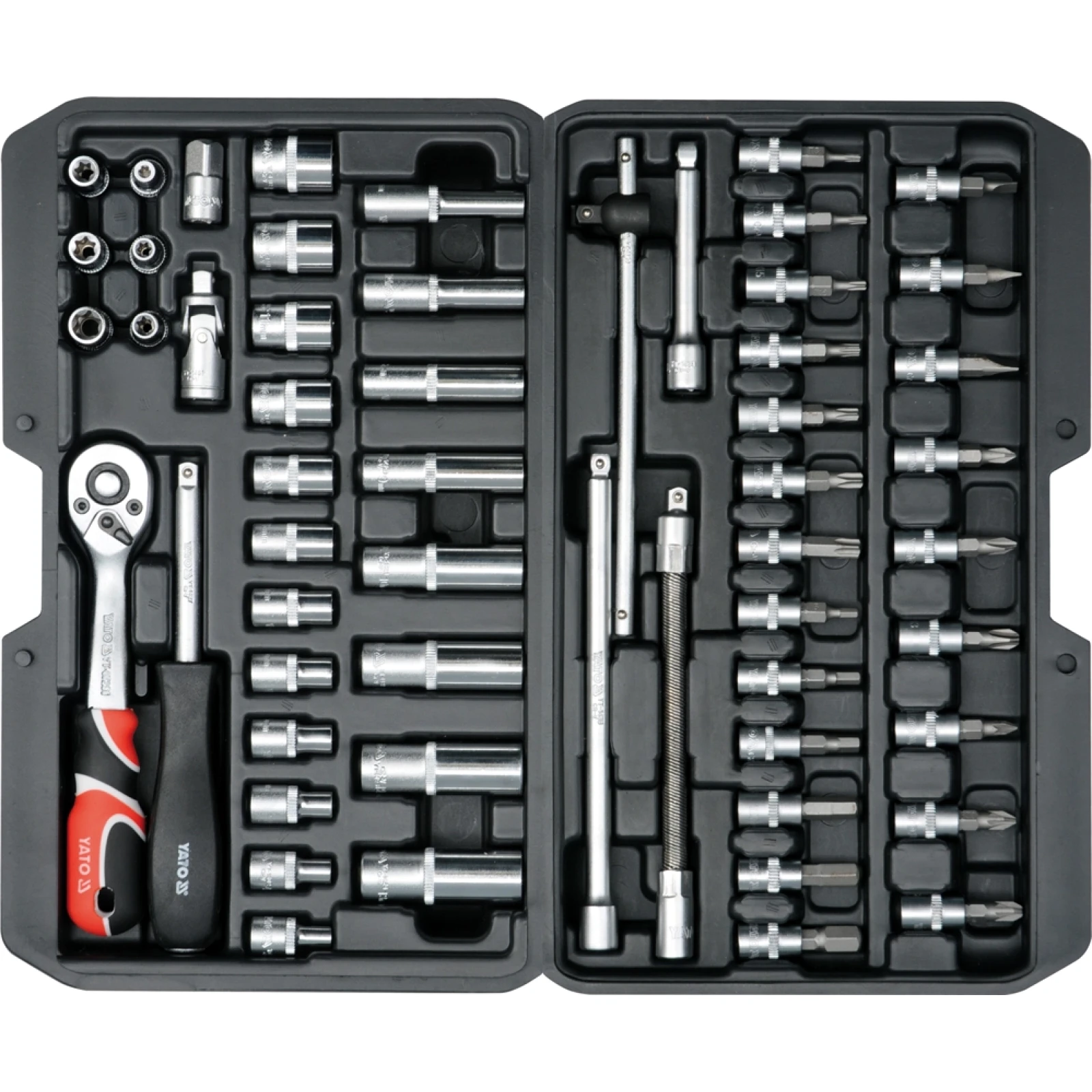 YATO YT-14501 Steckschlüsselsatz Xs 1 / 4 Typ2 56-teilig