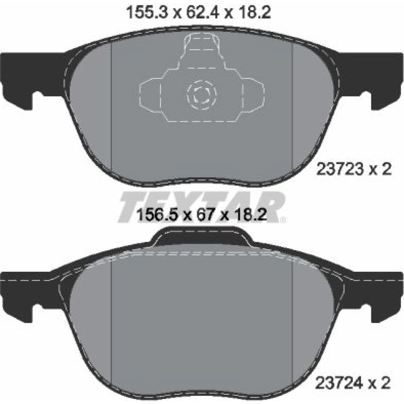 Bremsbelagsatz Ford P. Focus 04-/11-/Mazda/Volvo 2372301
