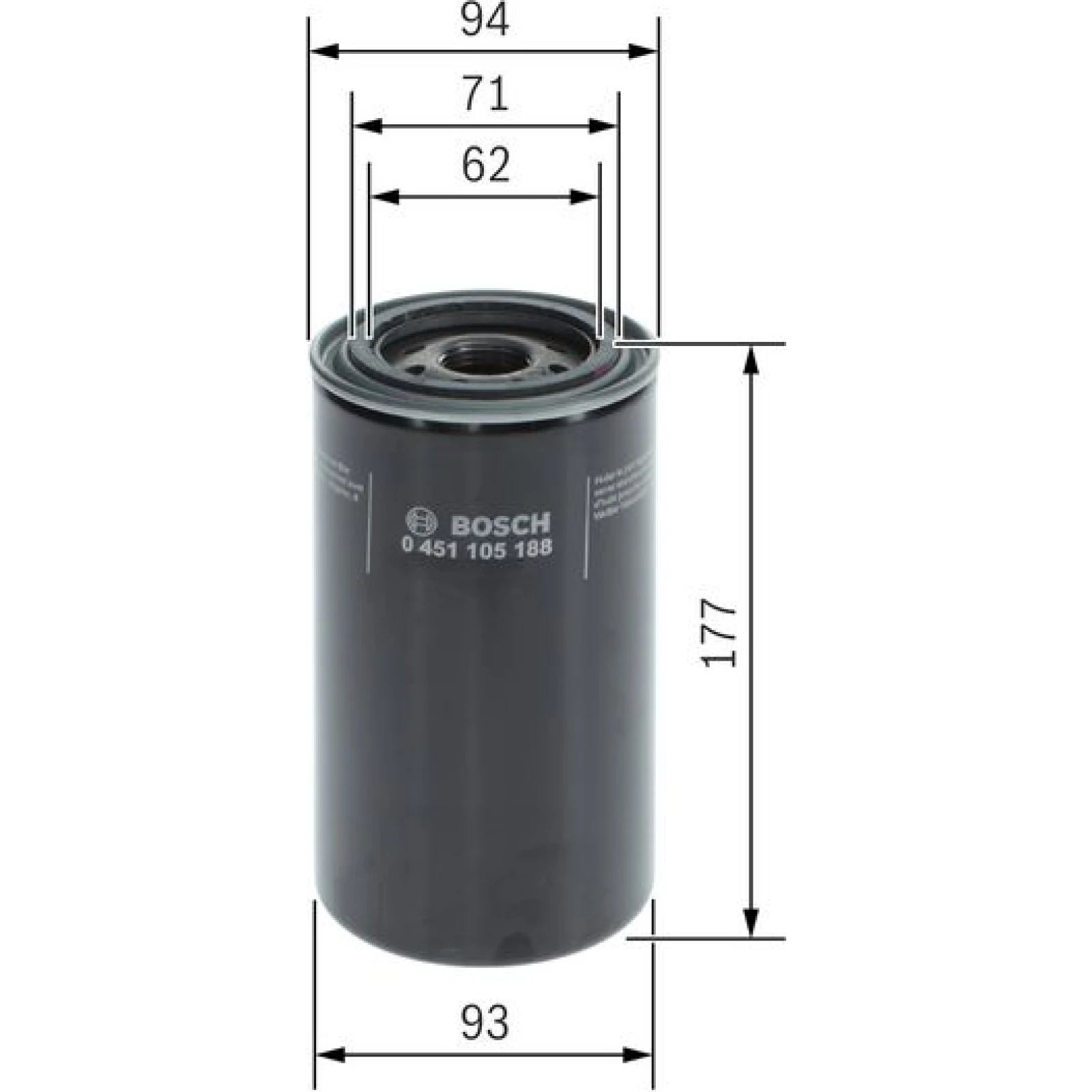 Ölfilter 0 451 105 188