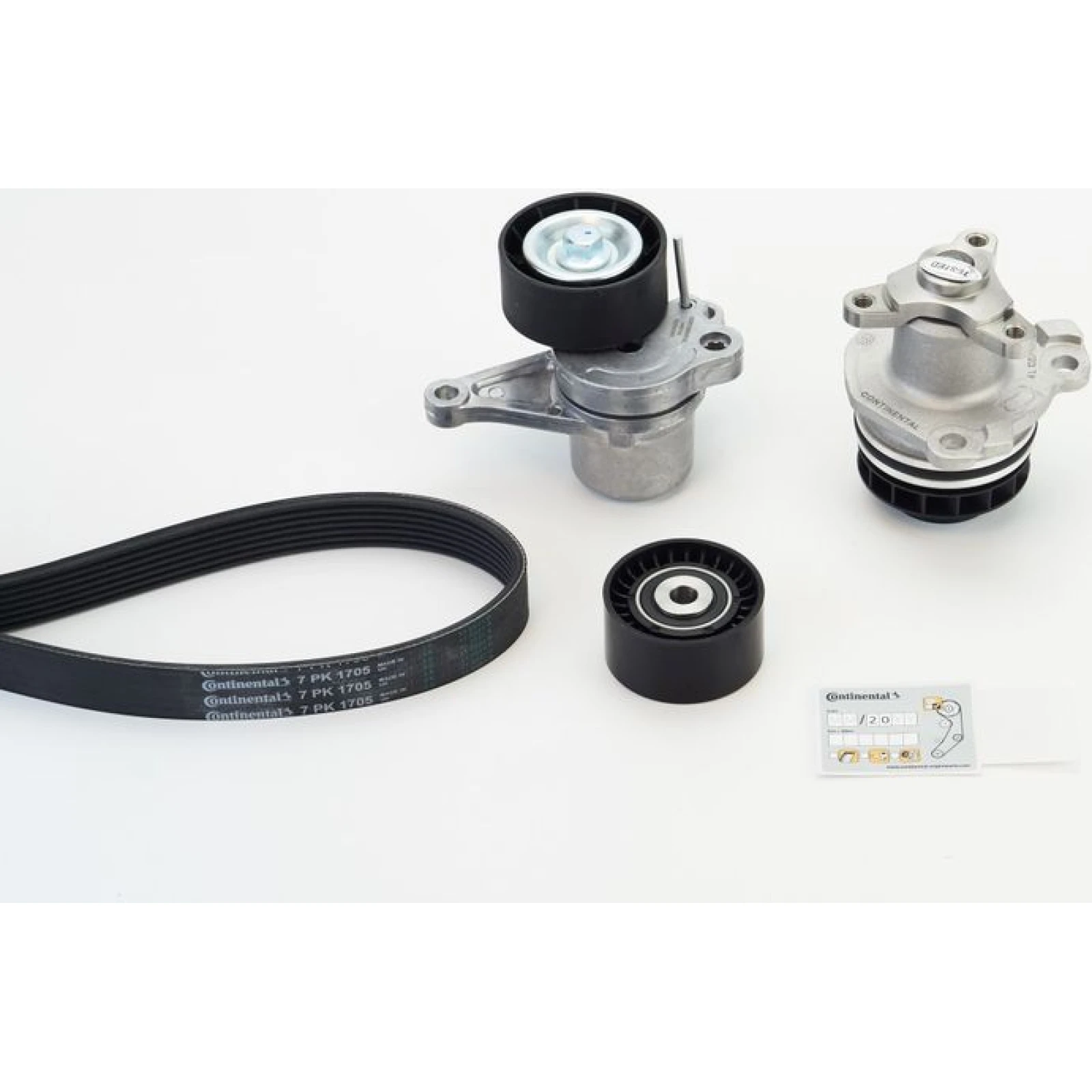 CONTINENTAL CTAM Wasserpumpe + Keilrippenriemensatz 7PK1705WP1