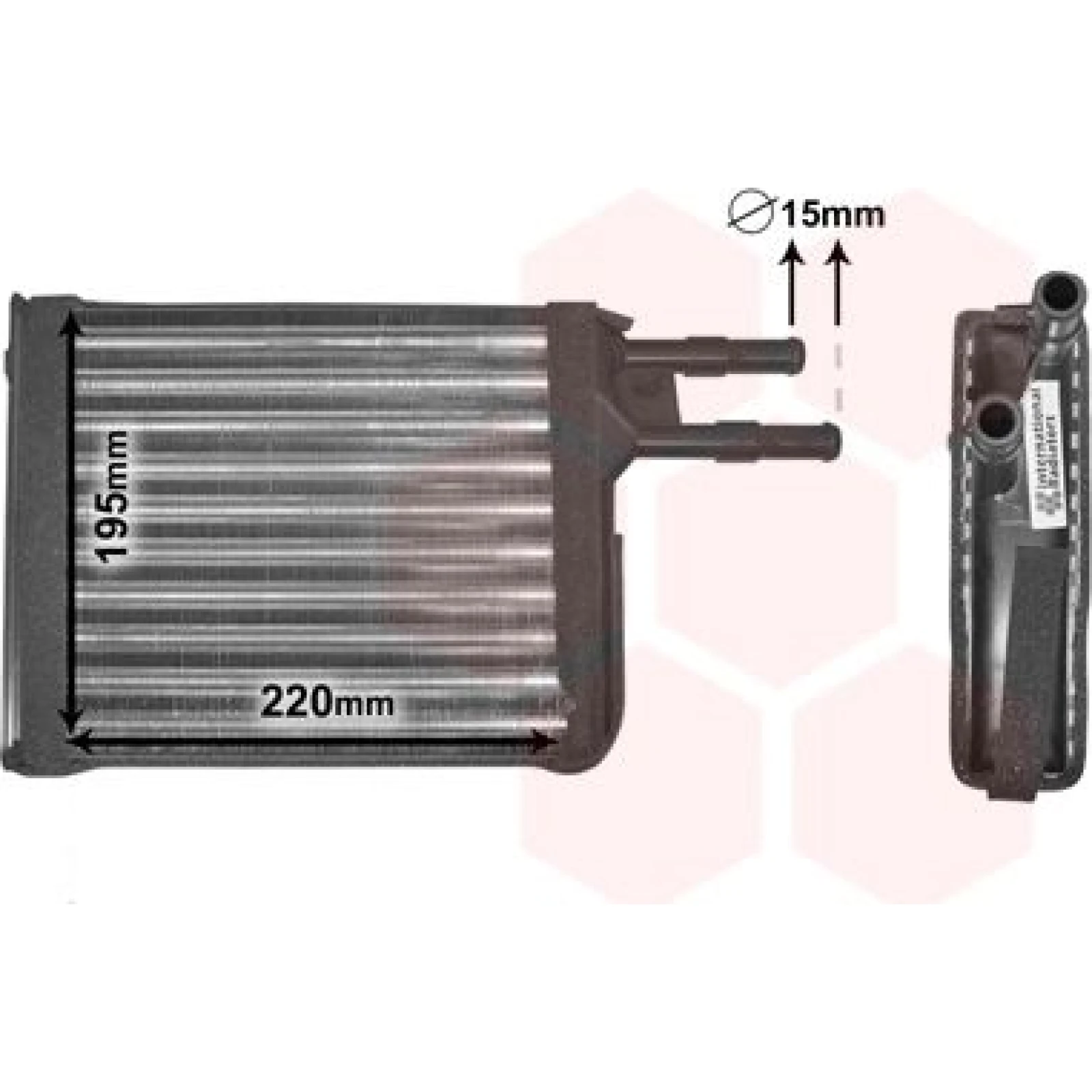 VAN WEZEL Wärmetauscher, Innenraumheizung 09006128
