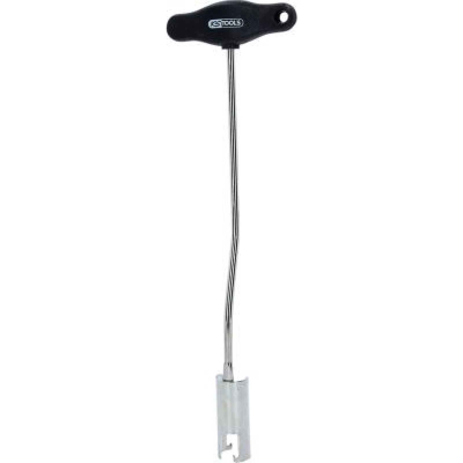 KS TOOLS Zündkerzenstecker-Abzieher mit T-Griff, gebogen, lang 500.7530