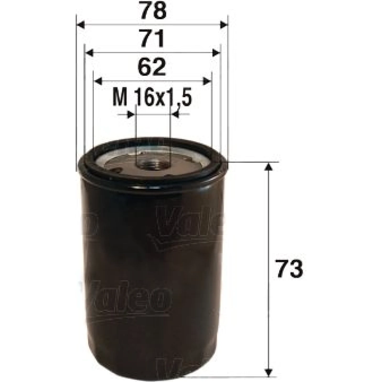 VALEO Ölfilter 586034