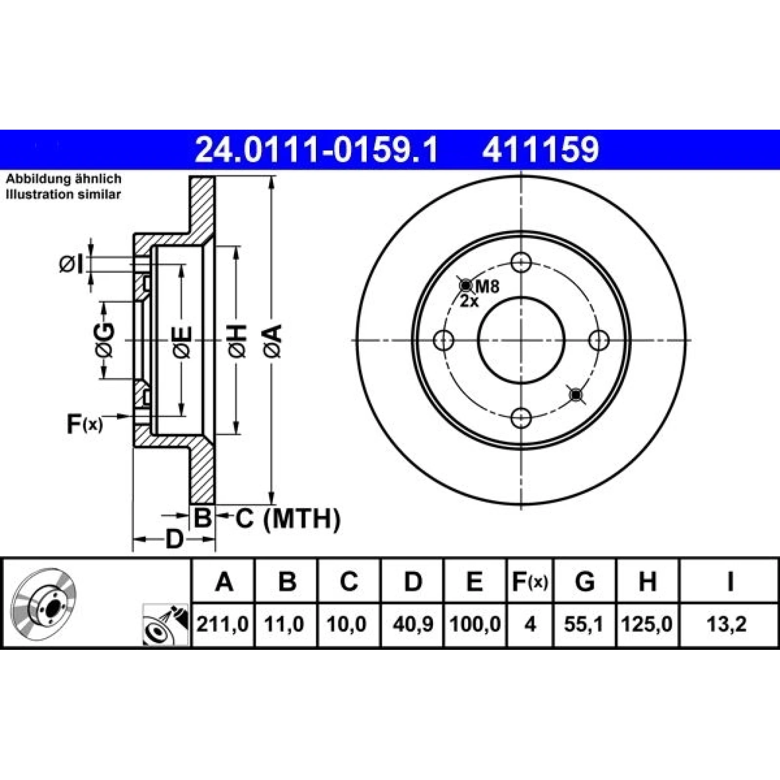 Bremsscheibe 24.0111-0159.1