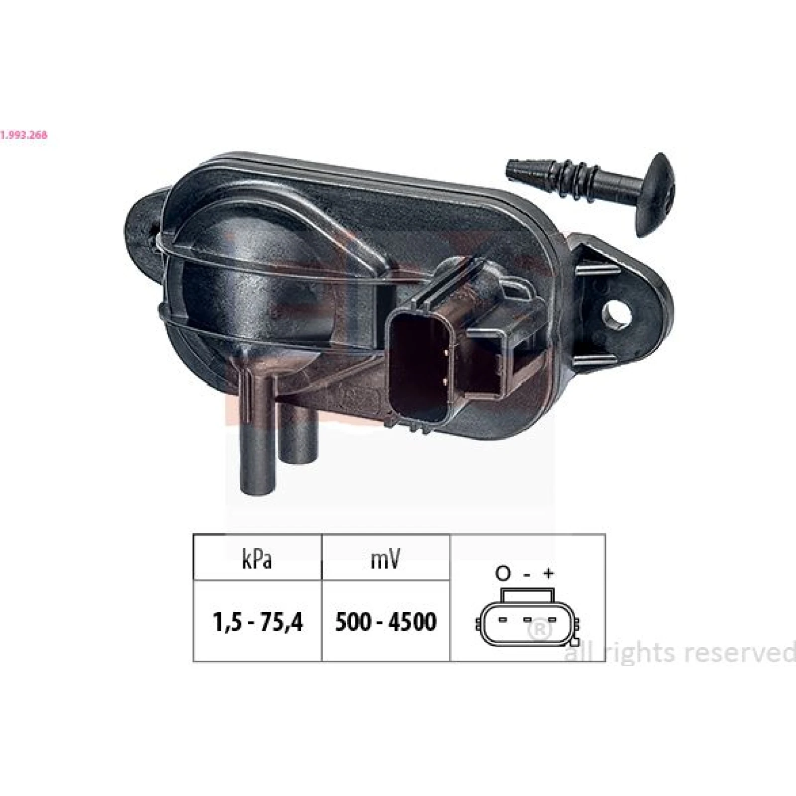 Luftdrucksensor, Saugrohrdruckg 1.993.268