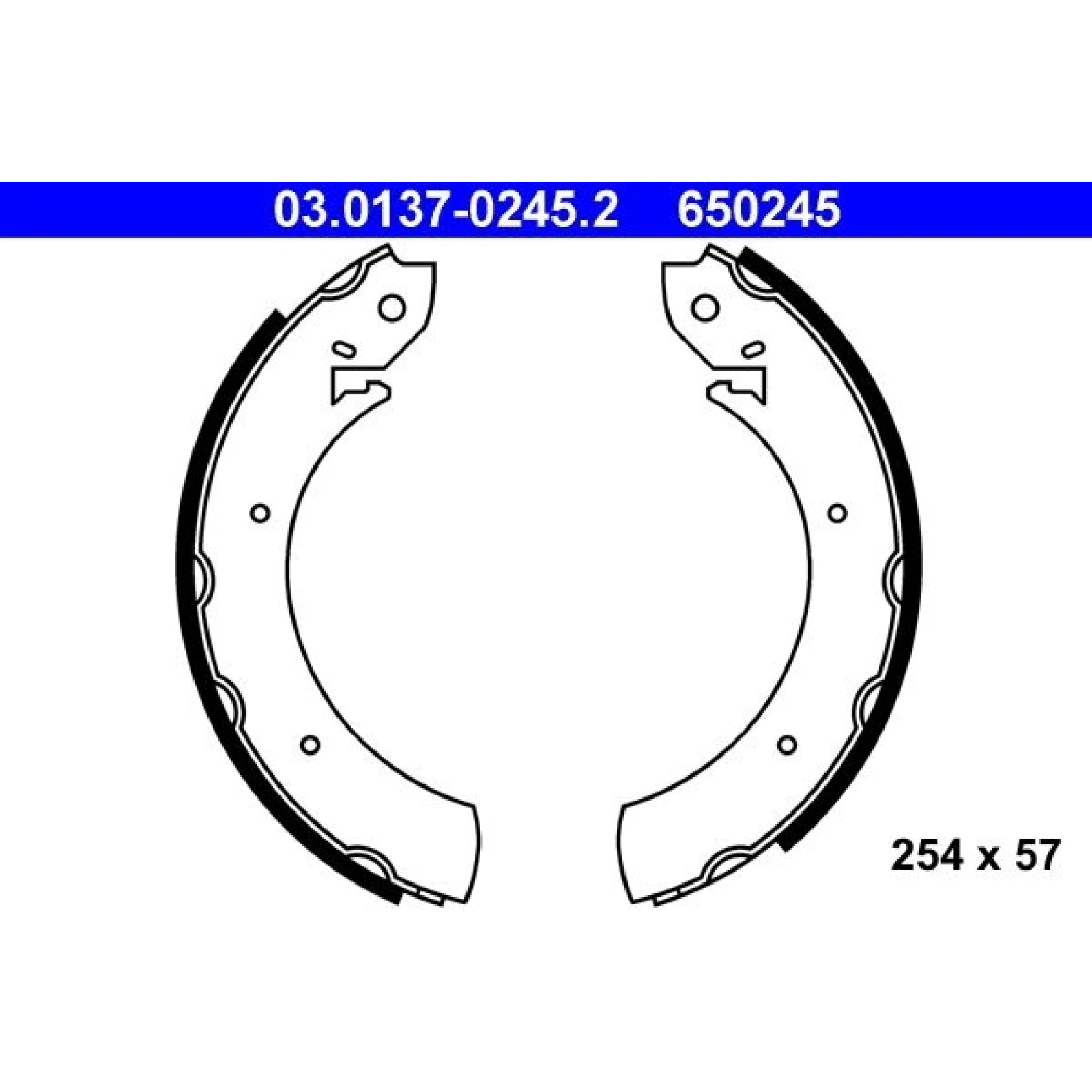 Bremsbackensatz 03.0137-0245.2