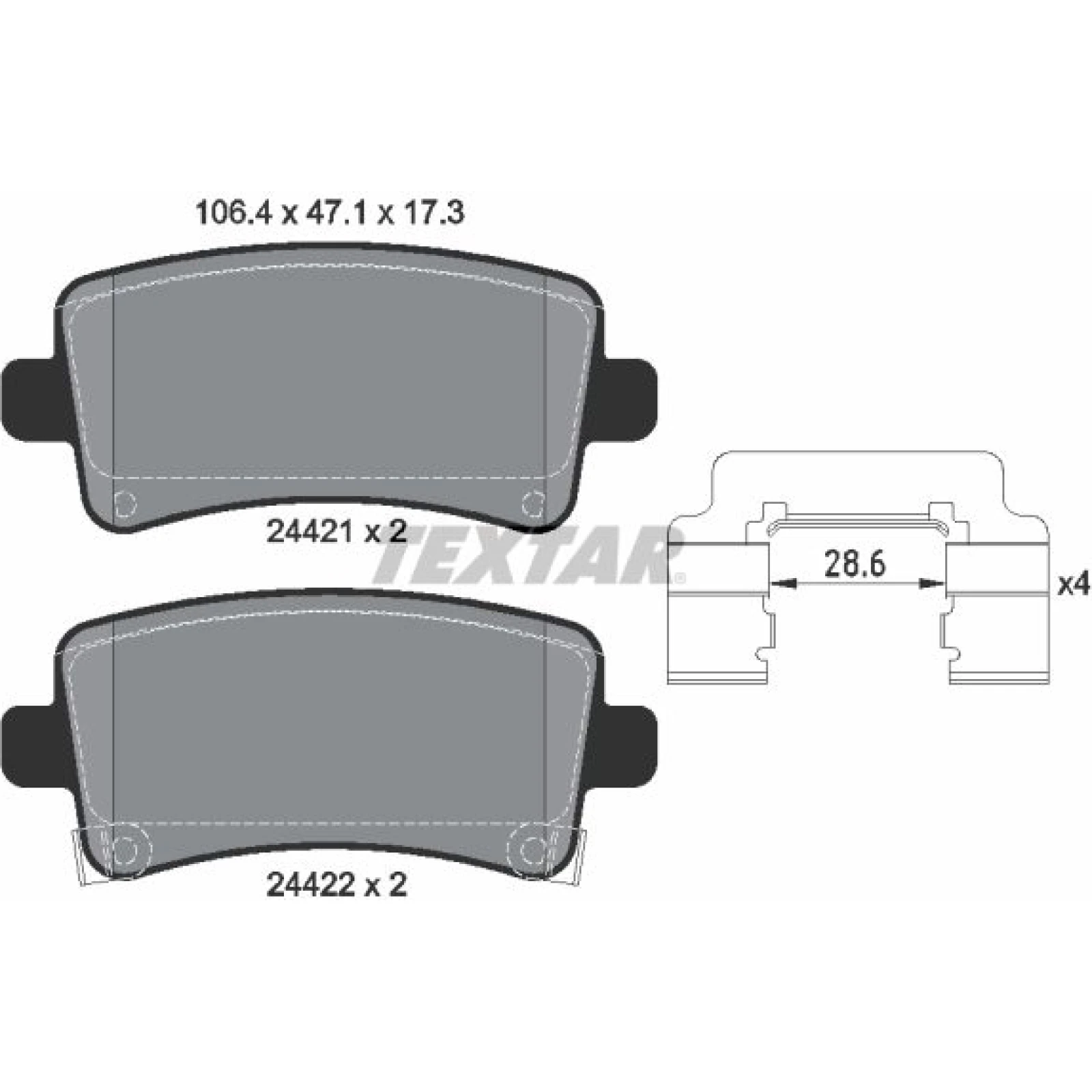 Bremsbelagsatz Opel T. Insignia 08- 2.0Cdti/Turbo 2442102