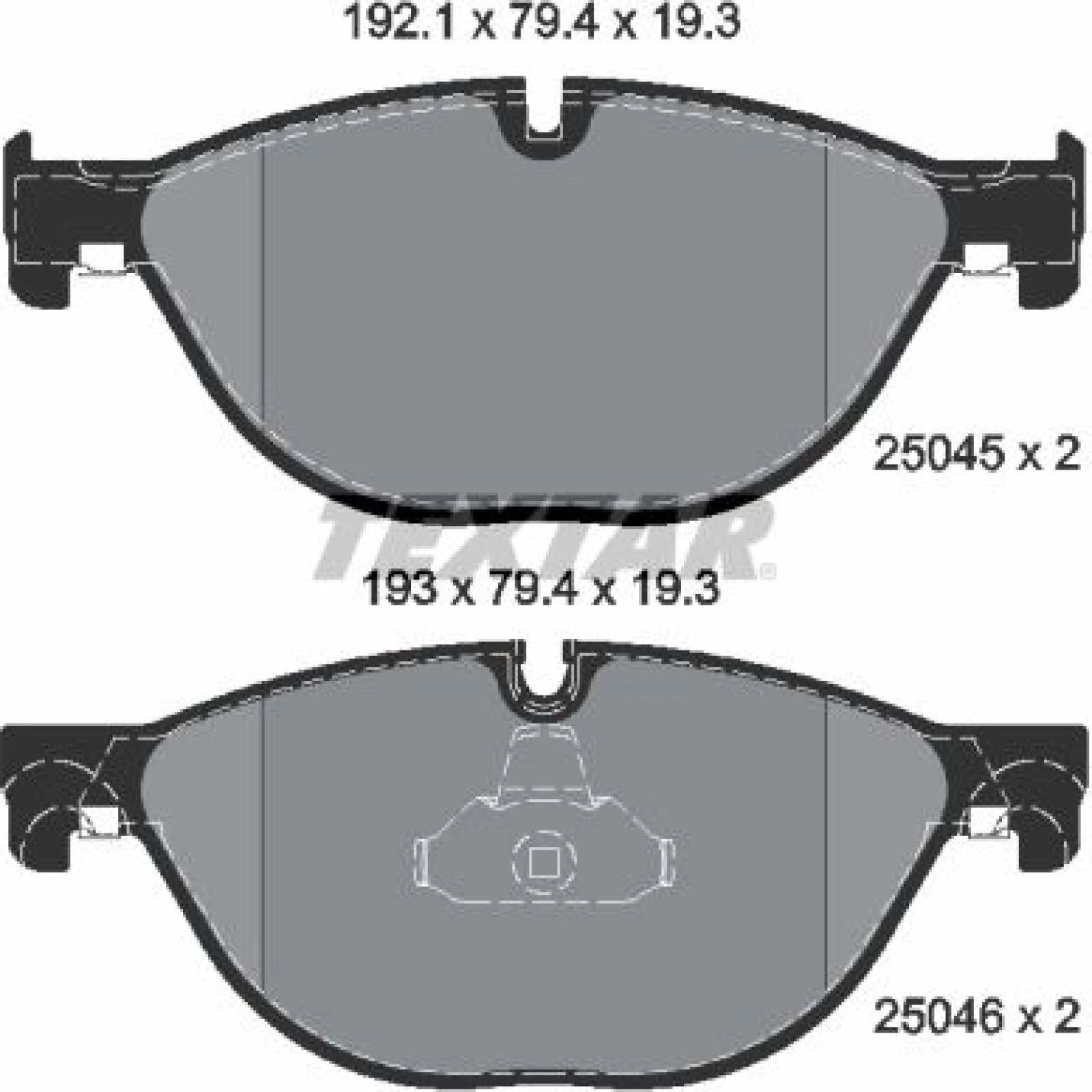 Bremsbelagsatz Bmw P. F01/F02/F10 525-550 2504501