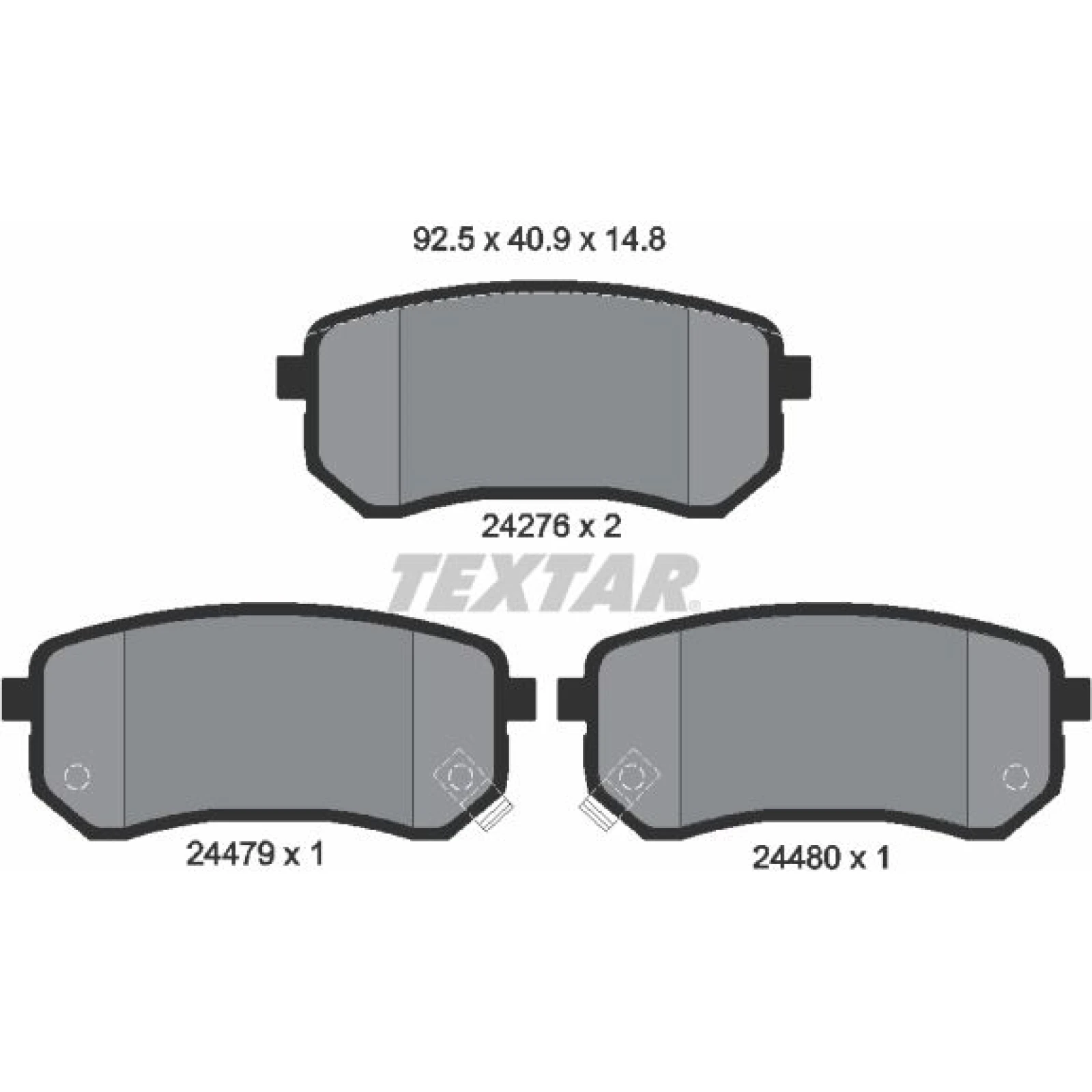 Bremsbelagsatz Kia T. Picanto 04-/I10 08 2427601
