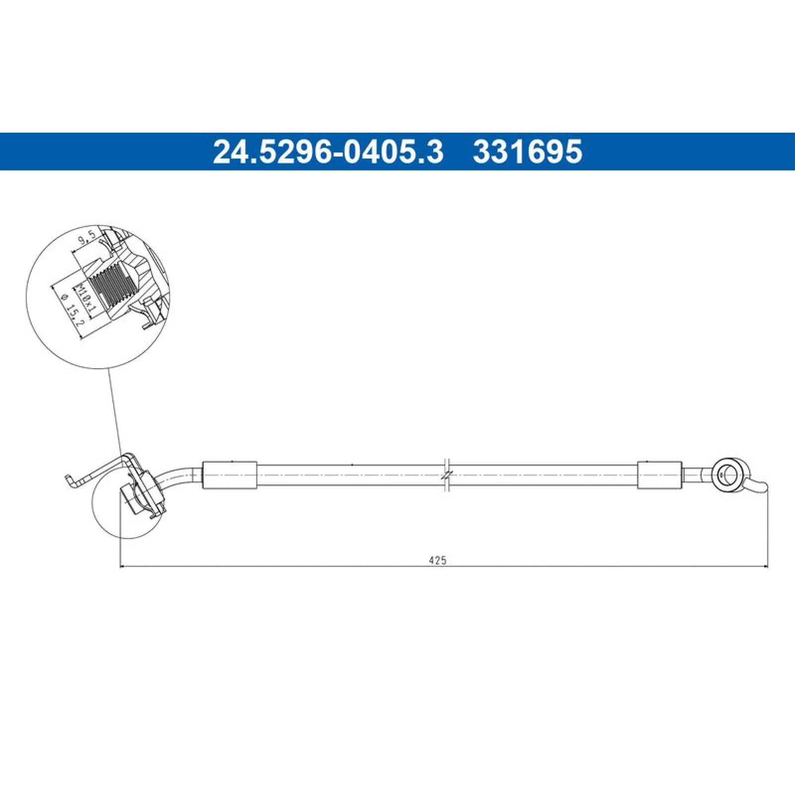 ATE Bremsschlauch 24.5296-0405.3