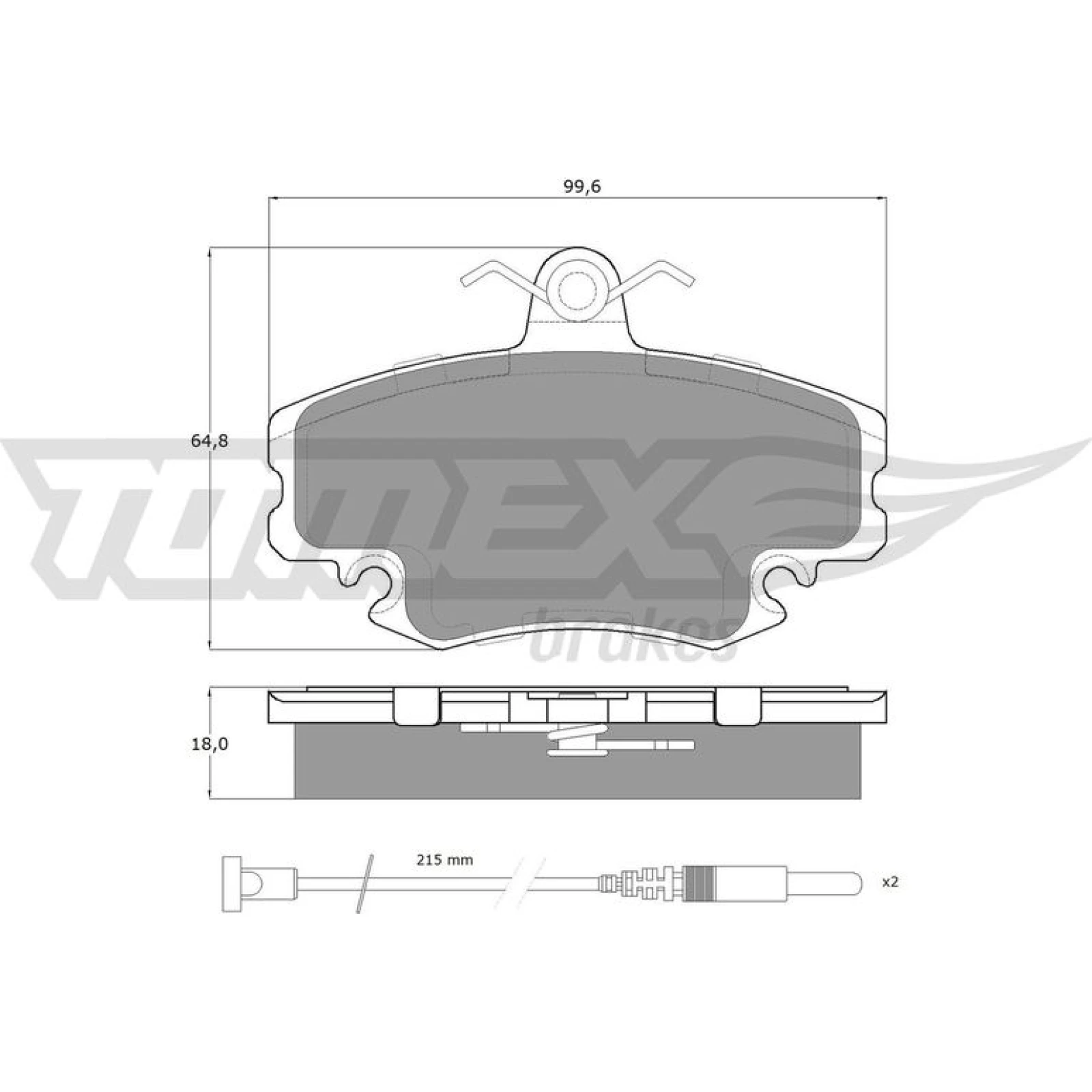 TOMEX brakes Bremsbelagsatz, Scheibenbremse TX 11-78