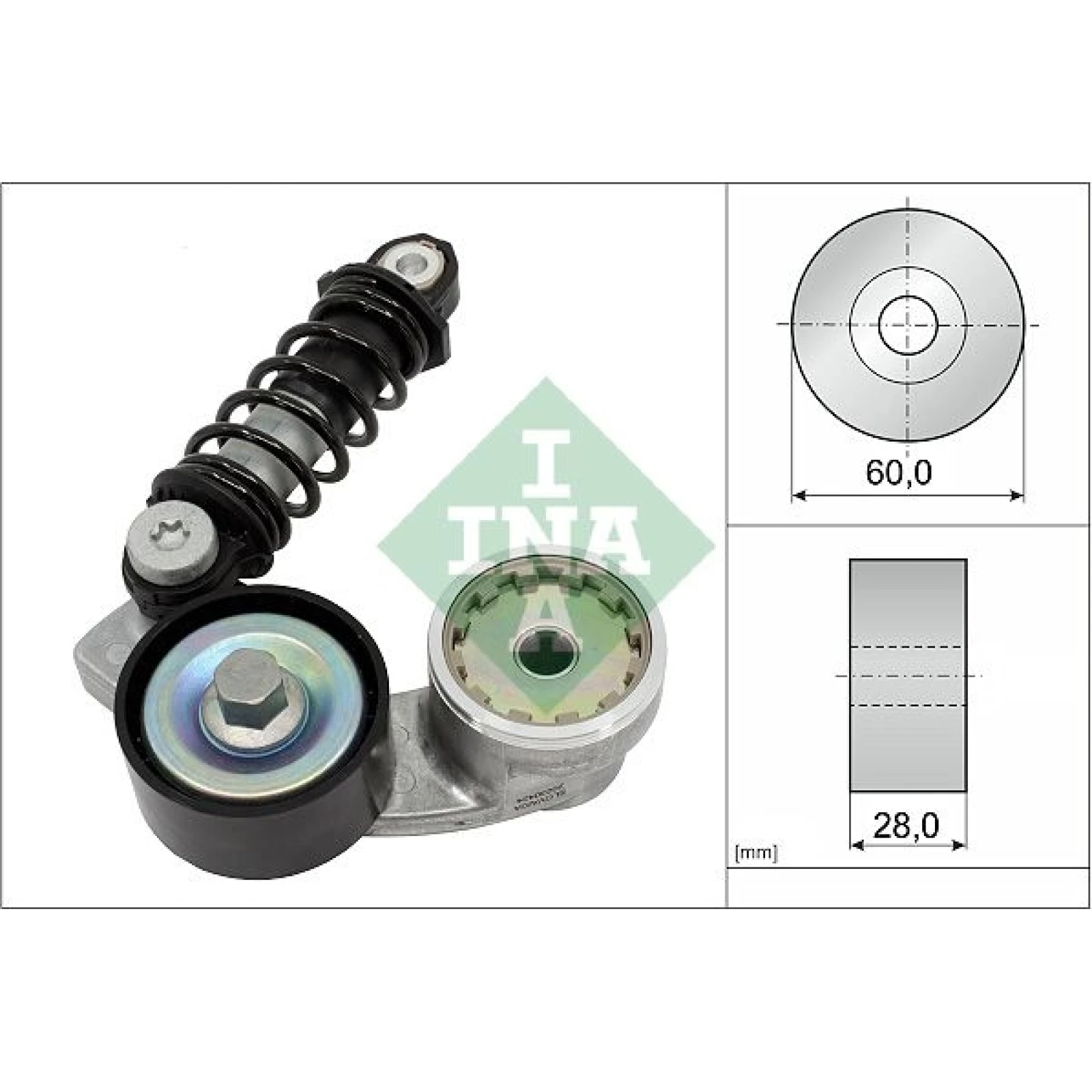 INA Riemenspanner, Keilrippenriemen 534 0737 10