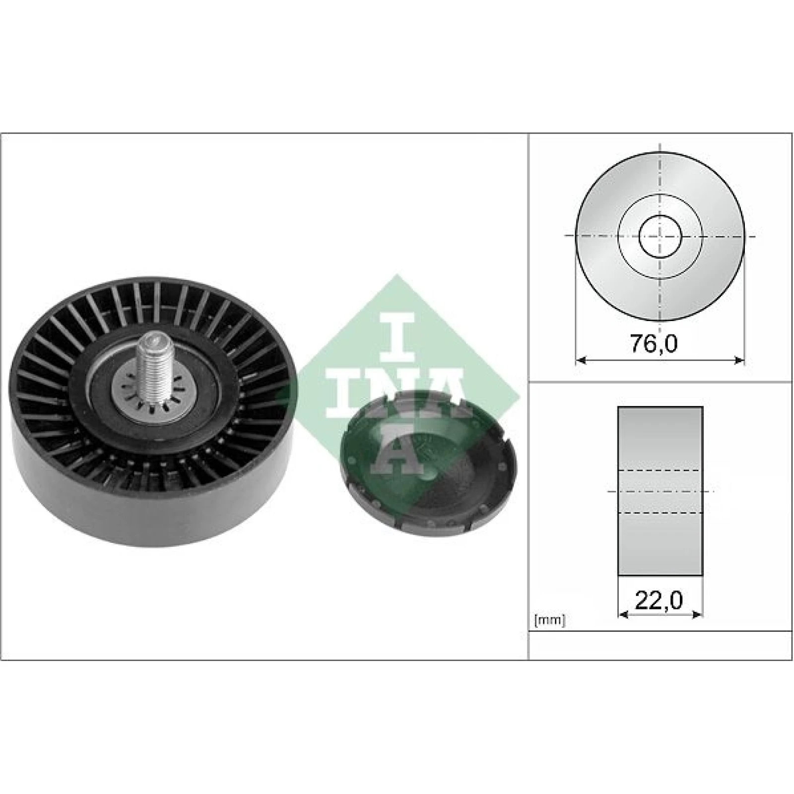 Umlenk-/Führungsrolle, Keilrippenriemen 532 0323 10