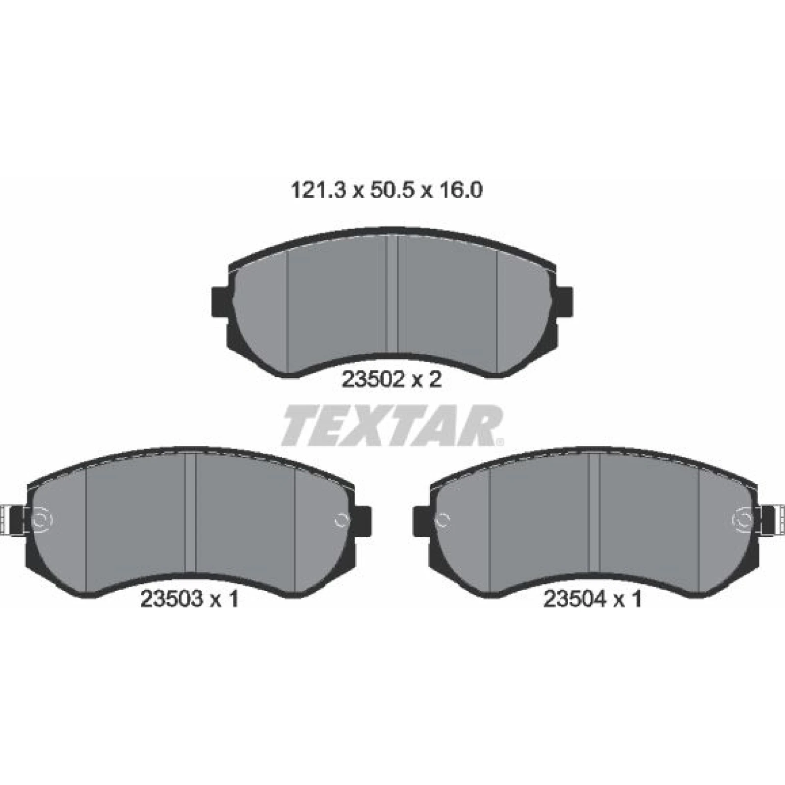 Bremsbelagsatz Nissan P. Almera -98 Mit Abs/T. Patrouille 97 2350201