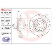 Bremsscheibe HA Brembo Xtra | AUDI A3,Q3,TT,SKODA,SEAT,VW 11 | 08.C501.1X