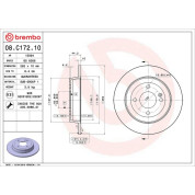 Bremsscheibe HA | HYUNDAI Accent, i20 KIA Rio 11 | 08.C172.10