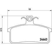 BREMBO Bremsklötze | SUZUKI Samurai 98 | P 79 007