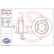 85 482 036 Bremsscheibe HA | NISSAN Cabstar 06 | 08.9794.60