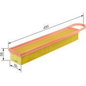 Luftfilter | PEUGEOT,MINI,CITROEN | F 026 400 050